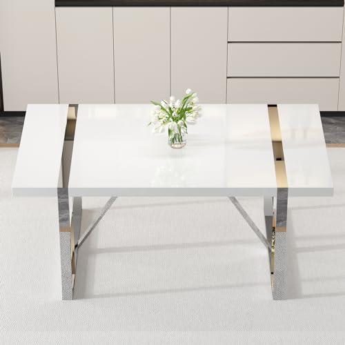 71'' White Table