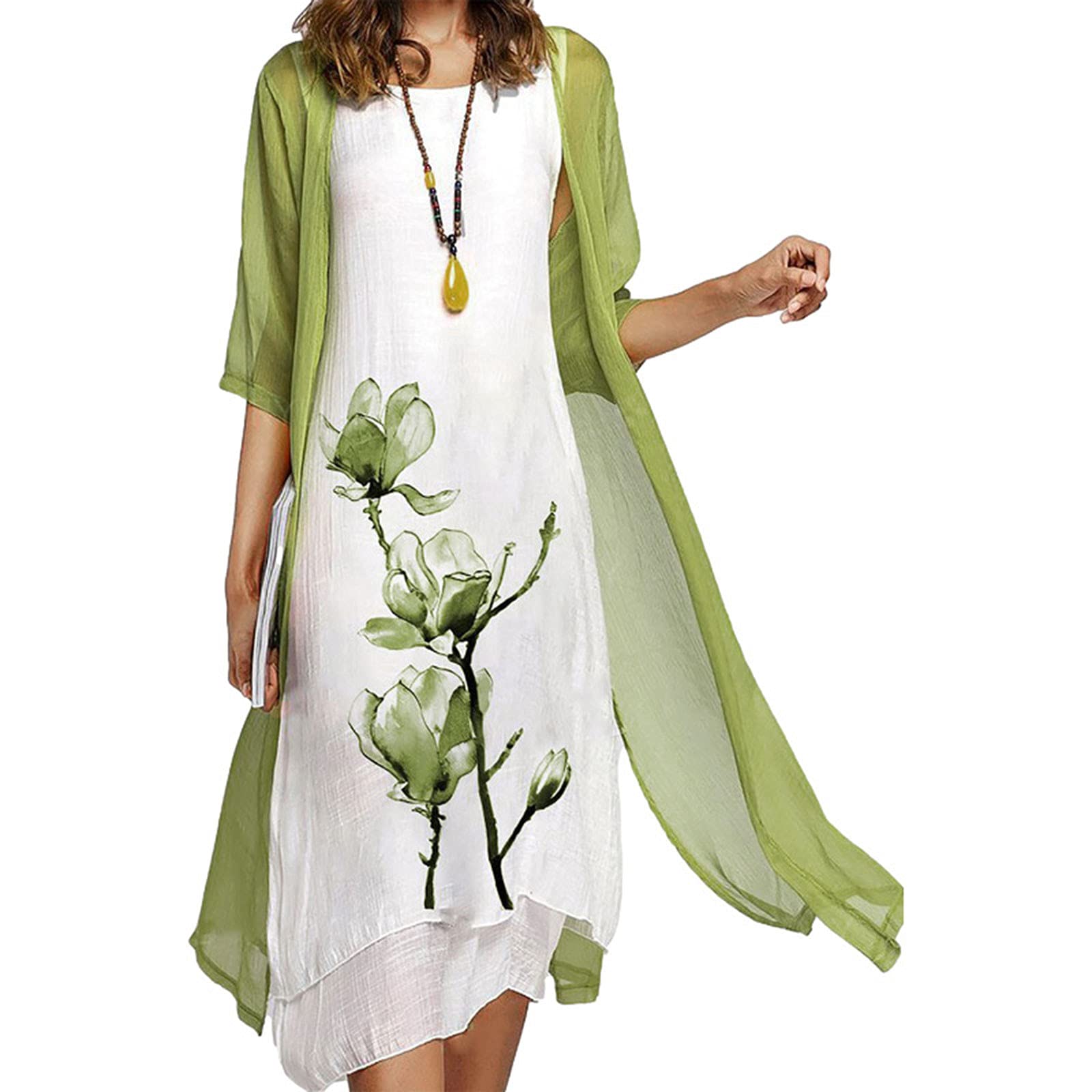 Elegant Plus Size Linen Cocktail Dresses for Women - Wedding Guest Dress & Special Occasion Outfit - Perfect for Summer Parties, Bridal Showers and Formal Events