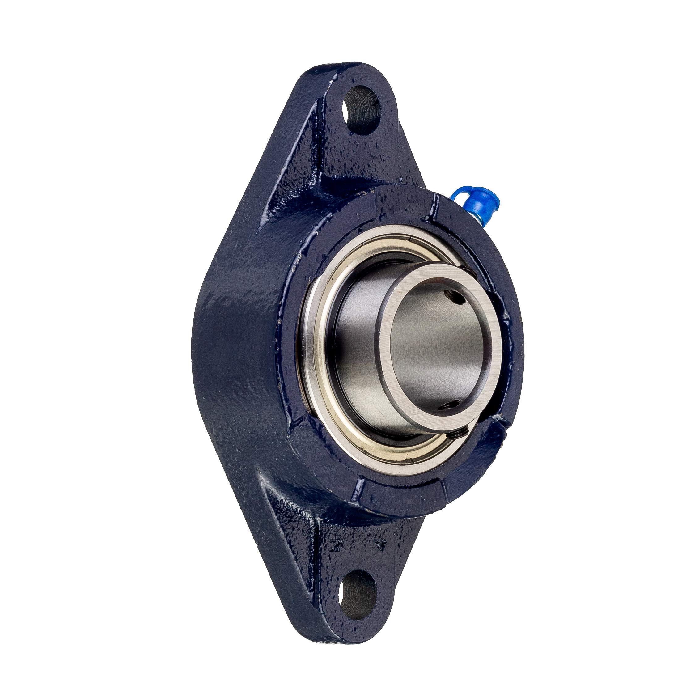 INA/Schaeffler Technologies RCJTY35-N 2-Bolt Flange Bearing - 35mm Bore, Set Screw Locking, Cast Iron Housing, 52100 Chrome Steel - Perfect for Industrial Machinery, Conveyor Systems & Power Transmission Applications
