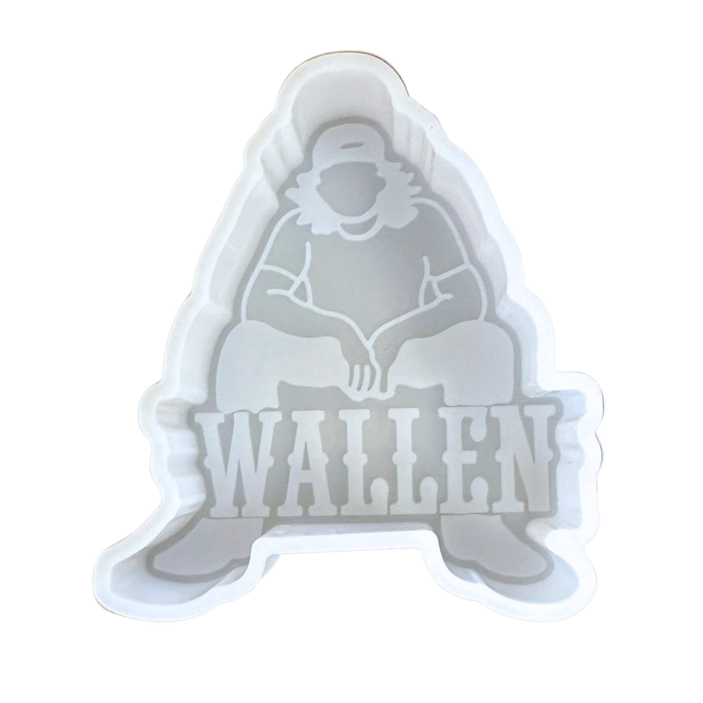 Wallen Country Music Singer Silicone Mold for Car Fresheners – 4 x 3.5 Inch Heat Resistant Baking Mold for Scented Aroma Beads, Car Candles & Soap Making | DIY Home & Car Air Freshener Craft Supplies