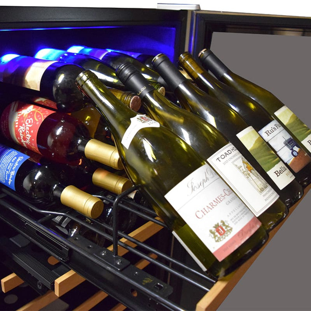 Loft 800 Dual Zone Wine Cooler - 188 Bottle Capacity Refrigerator for Red & White Wines | Perfect for Home Bars, Restaurants, and Wine Cellars