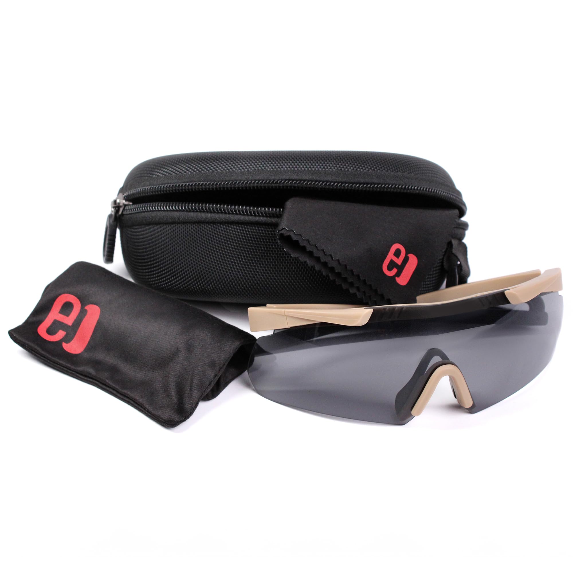 ANSI Z87.1+ Certified Shooting Glasses - Anti-Fog, Scratch Resistant Safety Glasses with UV Protection for Hunting, Range & Outdoor Sports