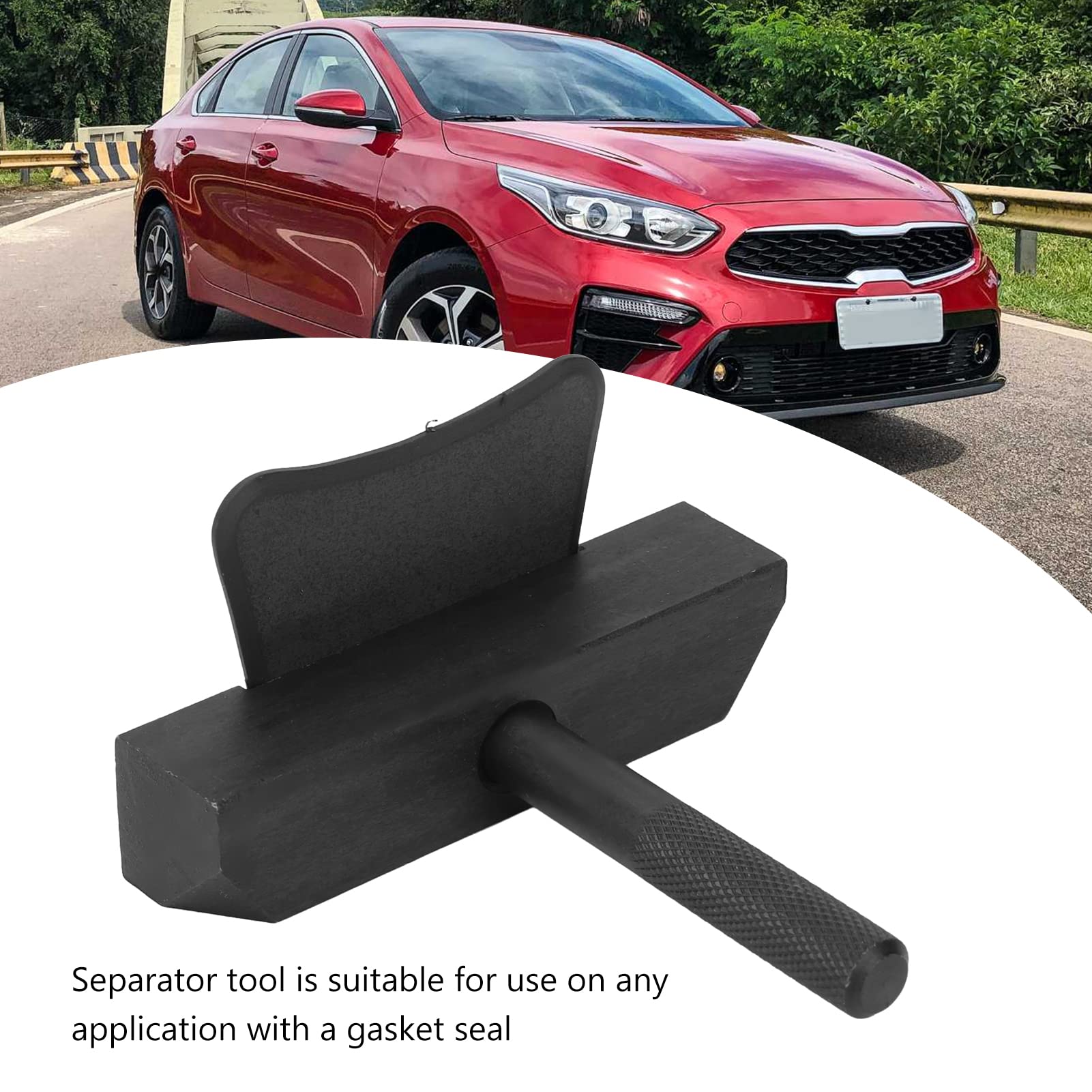 Automotive Oil Pan Separator Tool Kit - Black Metal Engine Oil Gasket Seal Remover for Car Repair & Maintenance | DIY Oil Pan Replacement Tool for Mechanics & Home Garage Use