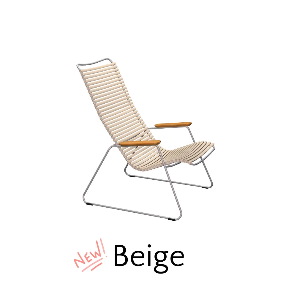 CLICK Outdoor Lounge Chair - Patio Furniture for Backyard, Poolside & Garden Relaxation - Comfortable & Durable Weather-Resistant Sunbathing Chair for Adults