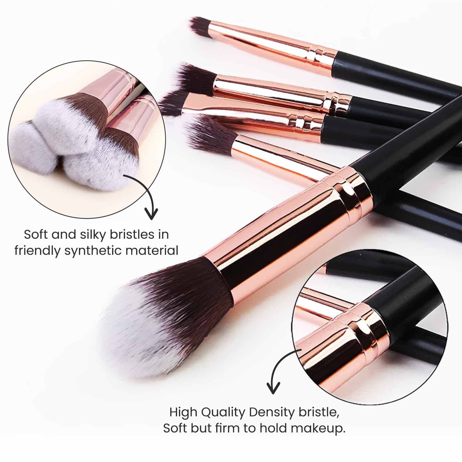 Verymiss Large Fan Brush for Makeup - Professional Powder & Blush Brush for Flawless Blending - Perfect for Contouring, Highlighting, and Setting Powder
