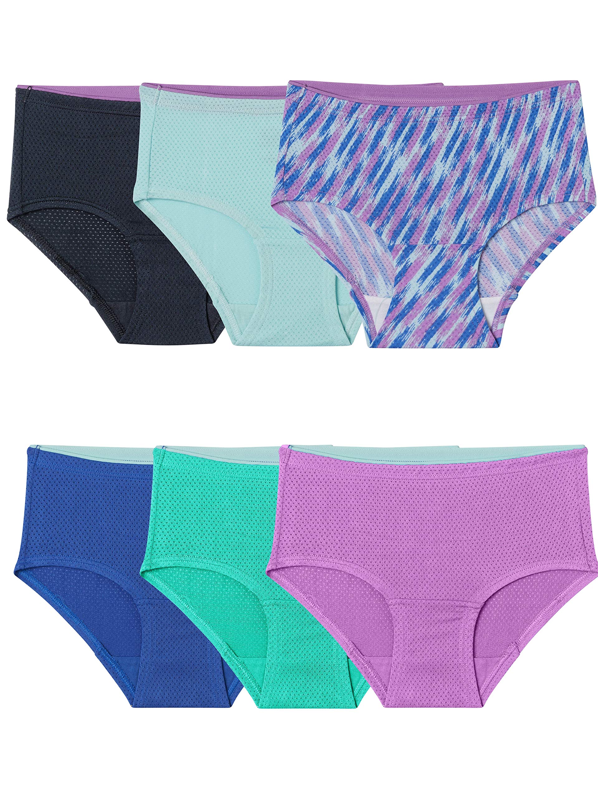 Fruit of the Loom Girls' Cotton Breathable Underwear - Soft Comfort for Everyday Wear, School & Playtime