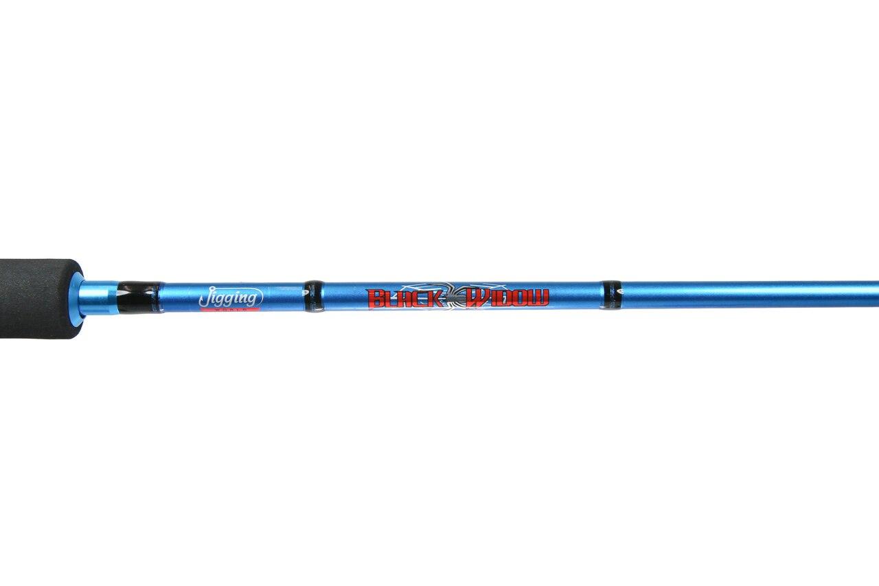 Jigging World Black Widow Inshore Spinning Rod - Lightweight Saltwater Fishing Rod for Bass, Snapper & Flounder | Perfect for Kayak, Pier & Shoreline Fishing