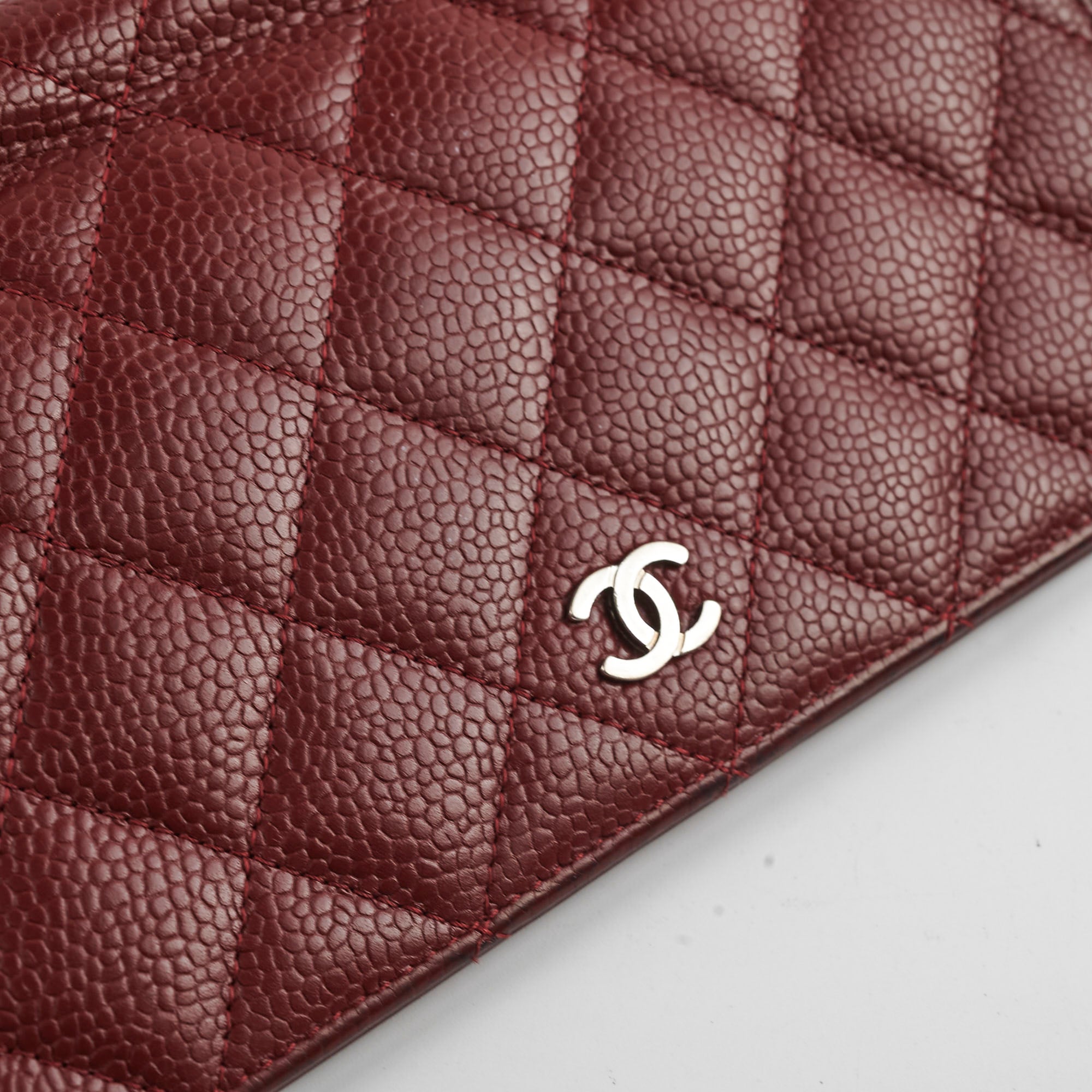 Chanel Classic Flap Long Wallet in Red Caviar Leather - Series 18 | Luxury Women's Wallet for Everyday Use & Special Occasions