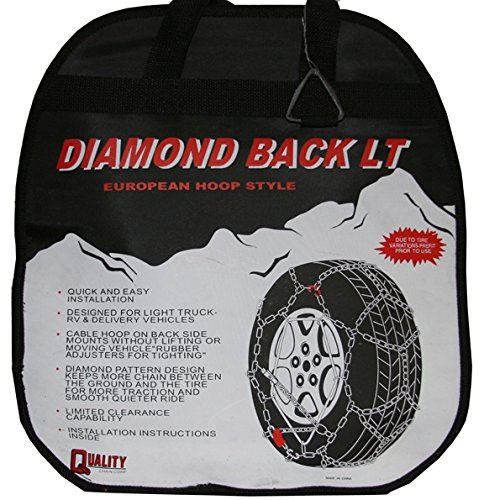 Diamond Back LT 5.5mm Heavy Duty Tire Chains with Rubber Adjusters (2514Q) - Perfect for Snow, Ice & Off-Road Winter Driving