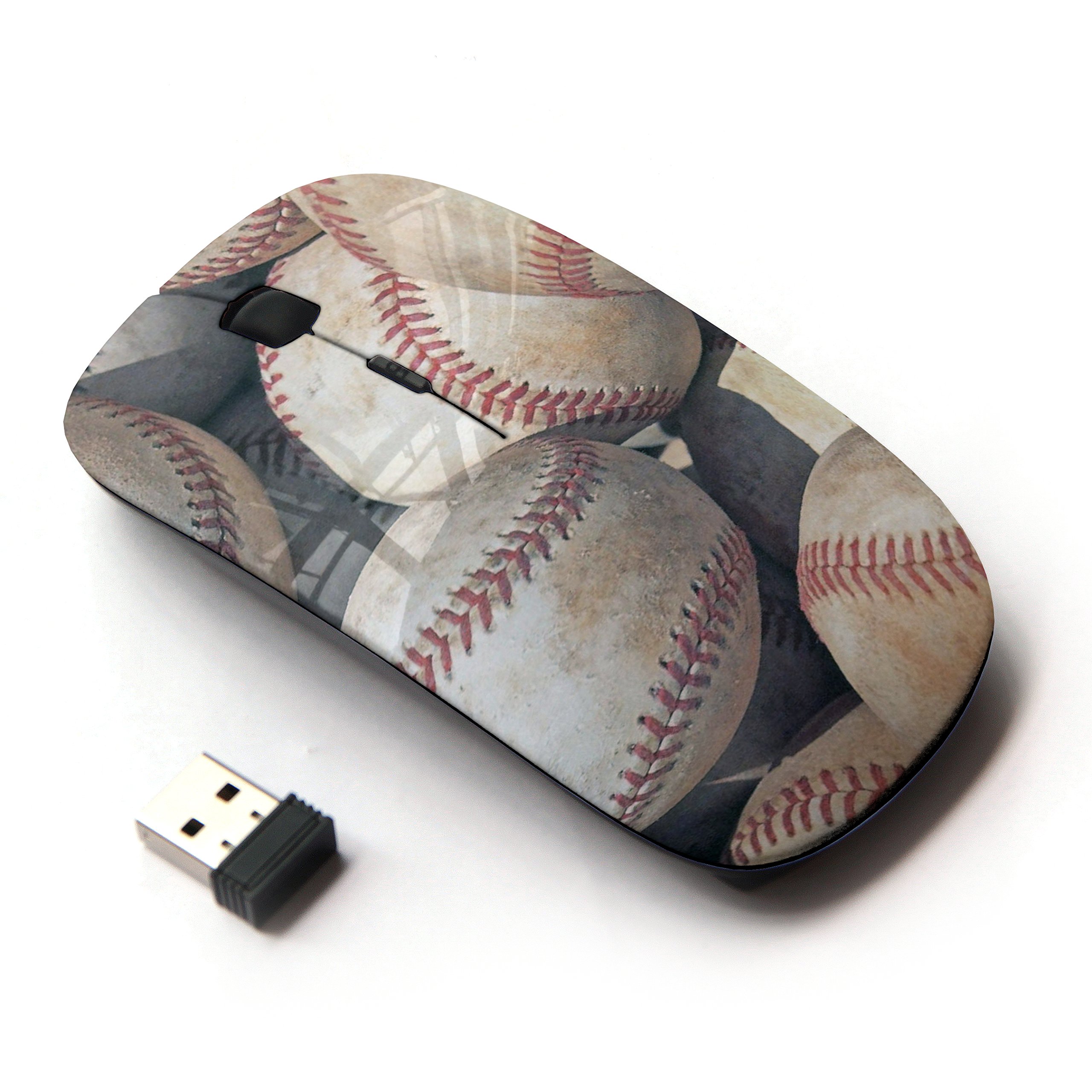 2.4G Wireless Optical Computer Mouse for Baseball Fans - Ergonomic Design for Gaming, Office & Sports Enthusiasts
