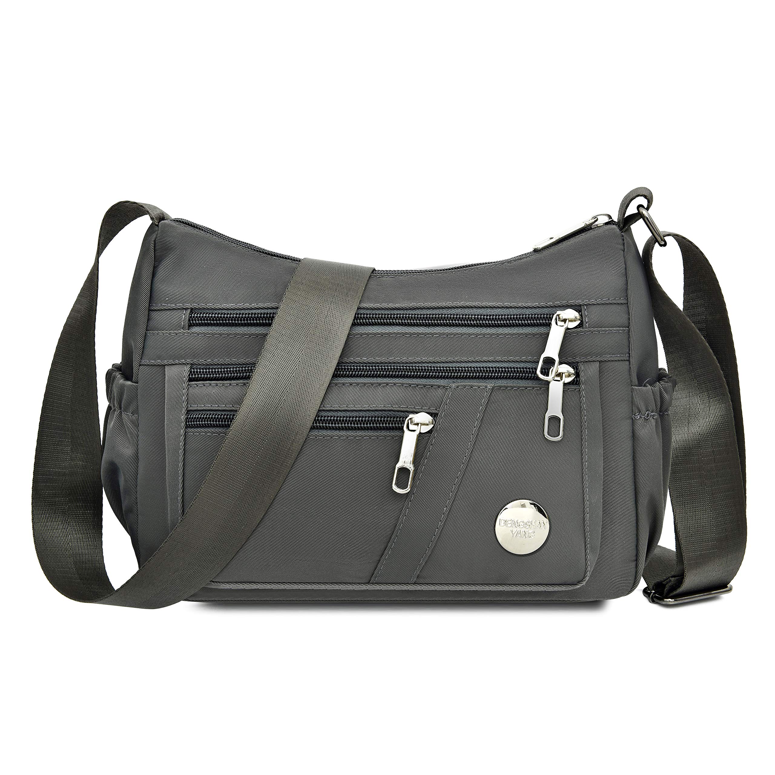 DENGSHANYANG Anti-Theft Crossbody Bag for Women - Waterproof Shoulder Bag & Messenger Purse - Lightweight Nylon Handbag for Travel, Commuting & Everyday Use