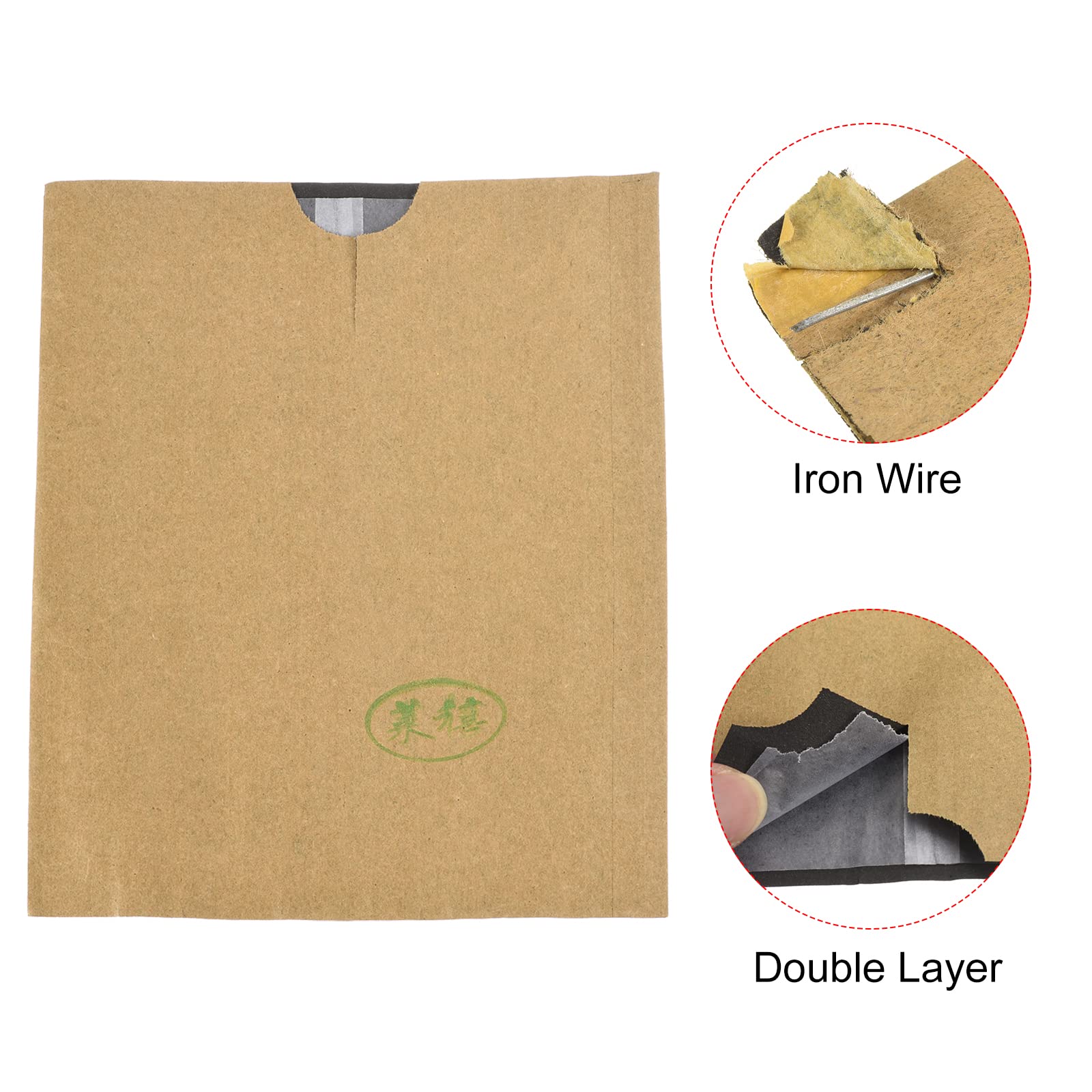 Organic Fruit Protection Bags 18x15cm - 100 Pack Yellow/White Paper Rectangle Covers for Apples, Pears, Peaches | Garden Pest Control & Sun Protection for Home Orchards