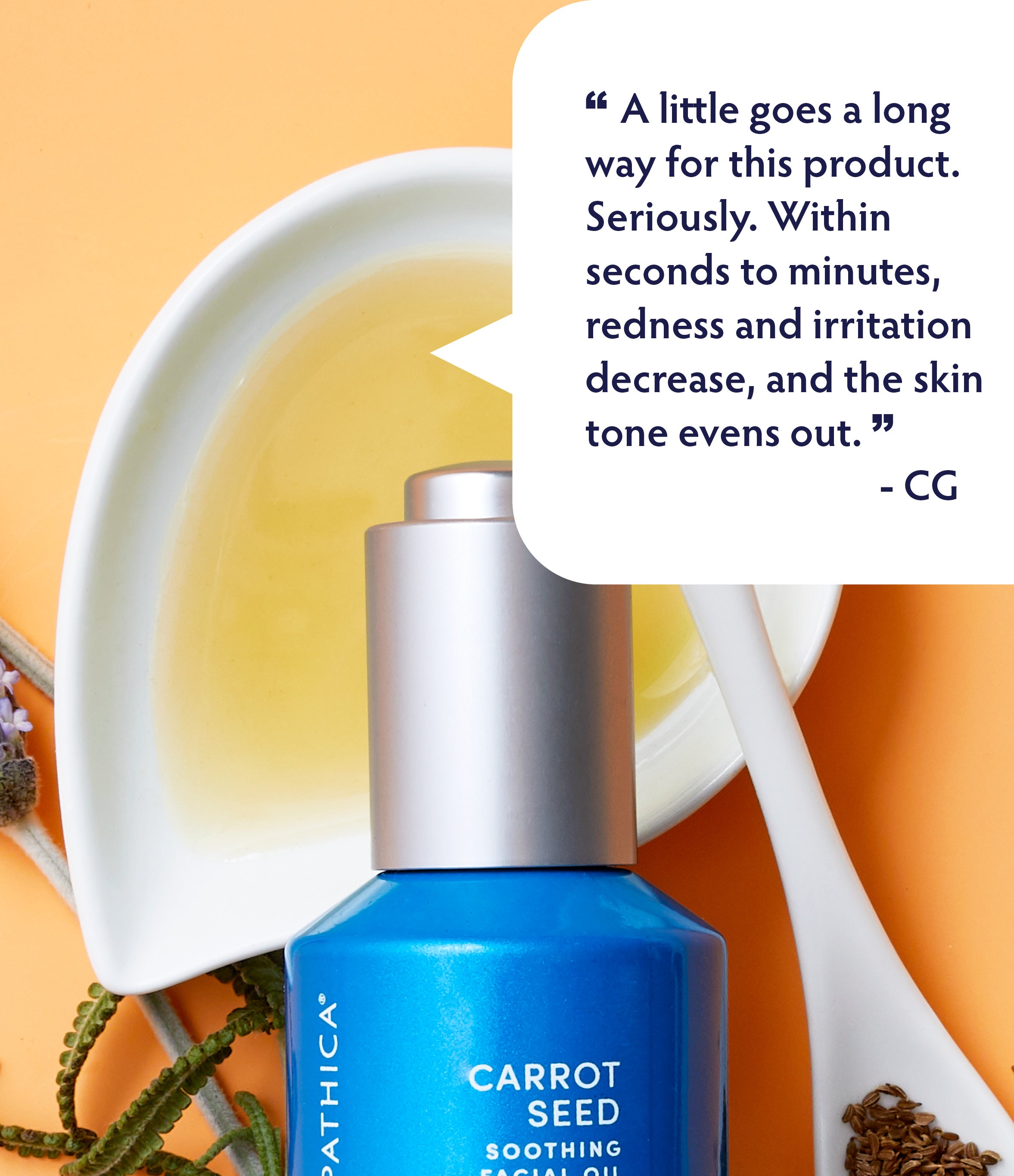 Organic Carrot Seed Soothing Facial Oil for Dry & Sensitive Skin - Hydrating Anti-Aging Serum for Night & Day Use - Perfect for Facial Massage & Skincare Routine