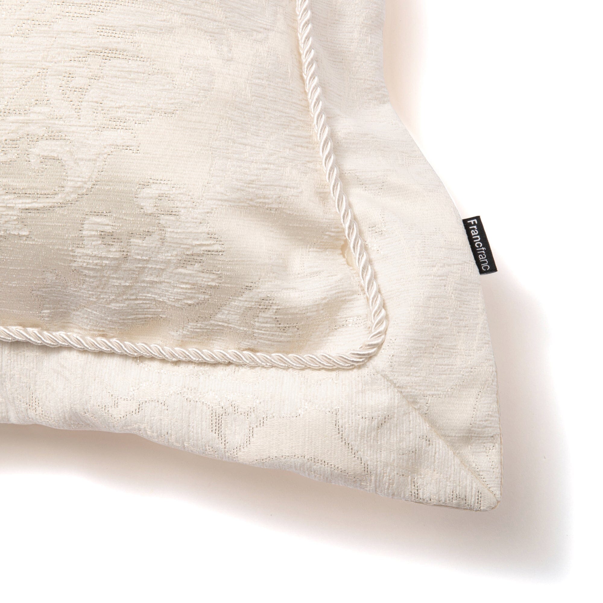 Premium Lublesse Cushion Cover 18x18 Inches (450x450mm) - Soft Ivory Decorative Pillow Case for Sofa, Bed, Chair - Home & Living Room Decor Accessory