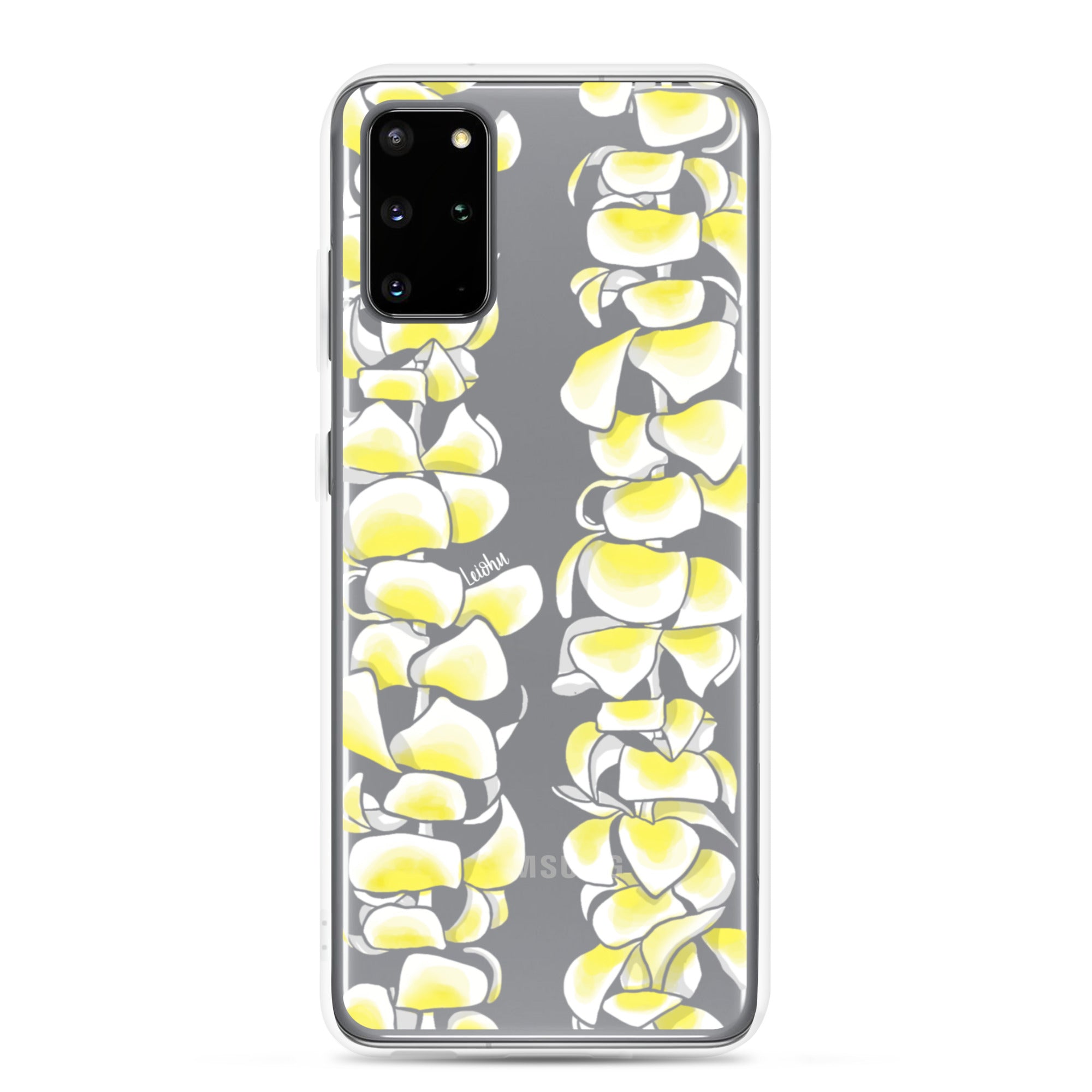 Plumeria Clear Phone Case for Samsung Galaxy - Slim Protective Cover for Everyday Use & Travel
