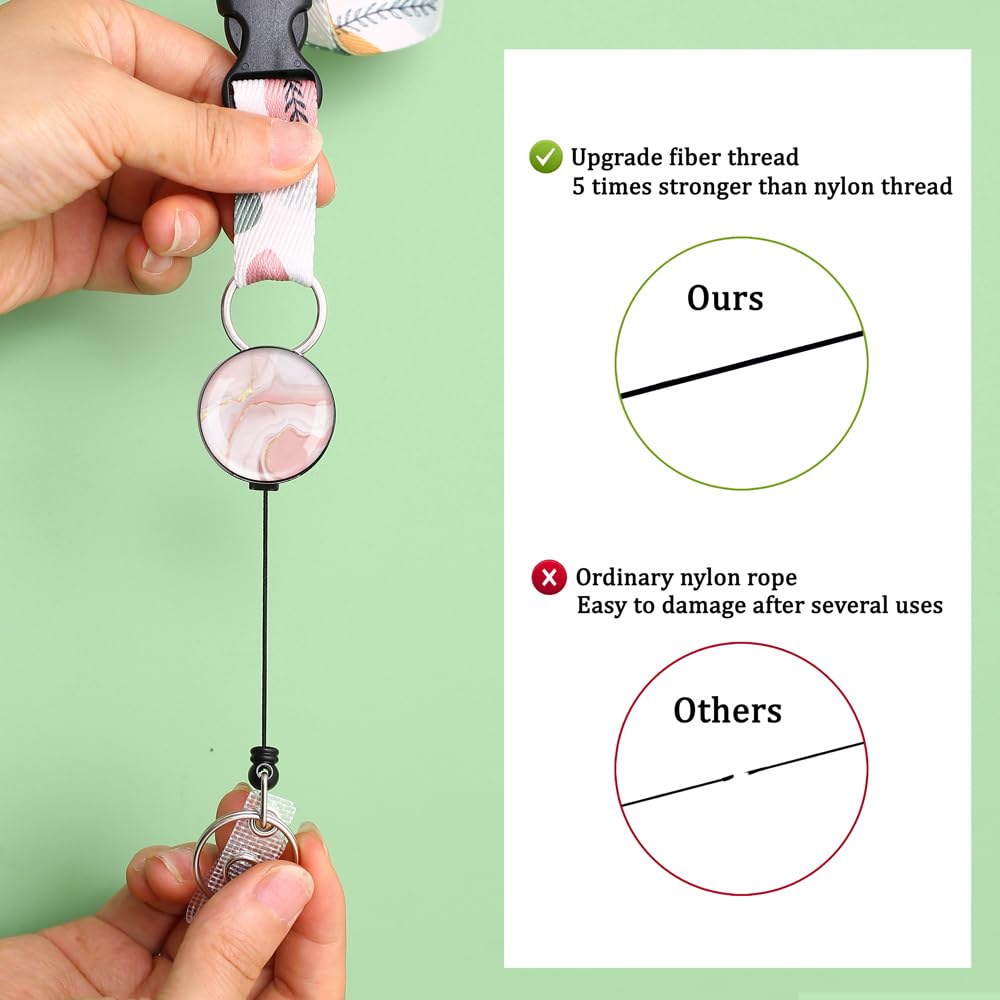 4 Pack Cruise Lanyards with Retractable Badge Reel - Waterproof ID Holder for Travel & Events