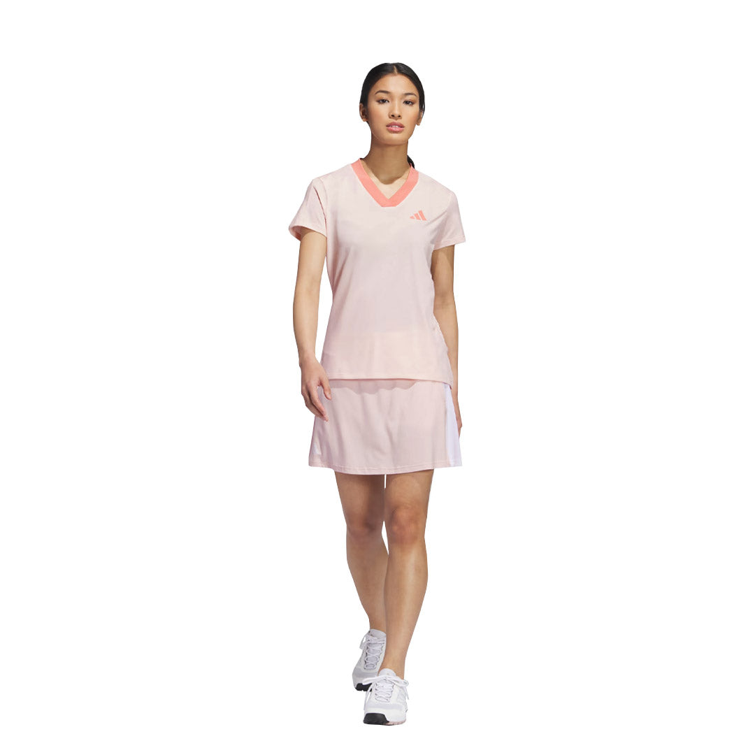Adidas Women's Made With Nature Golf T-Shirt - Eco-Friendly Moisture-Wicking Performance Top for Golf & Outdoor Activities (IK4382) | Perfect for Golfing, Hiking & Casual Wear
