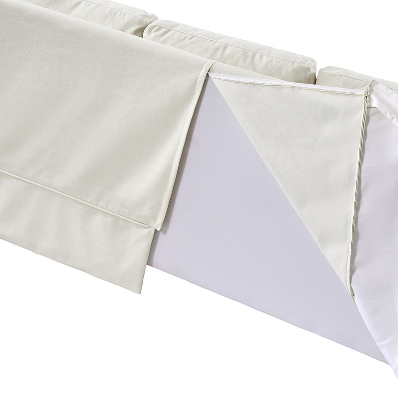 Belanda Linen Fabric Sofa with Removable Slipcover - Perfect for Living Room, Lounge & Cozy Home Decor