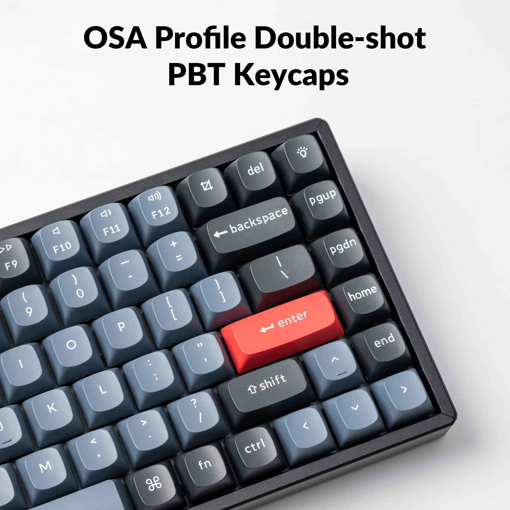 Keychron K2 Pro Wireless & Wired RGB Custom Mechanical Keyboard - Hot-Swappable K Pro Blue Switches, QMK/VIA Programmable, 75% Compact Layout with Aluminum Frame for Mac, Windows, Linux - Perfect for Gaming, Coding & Office Work