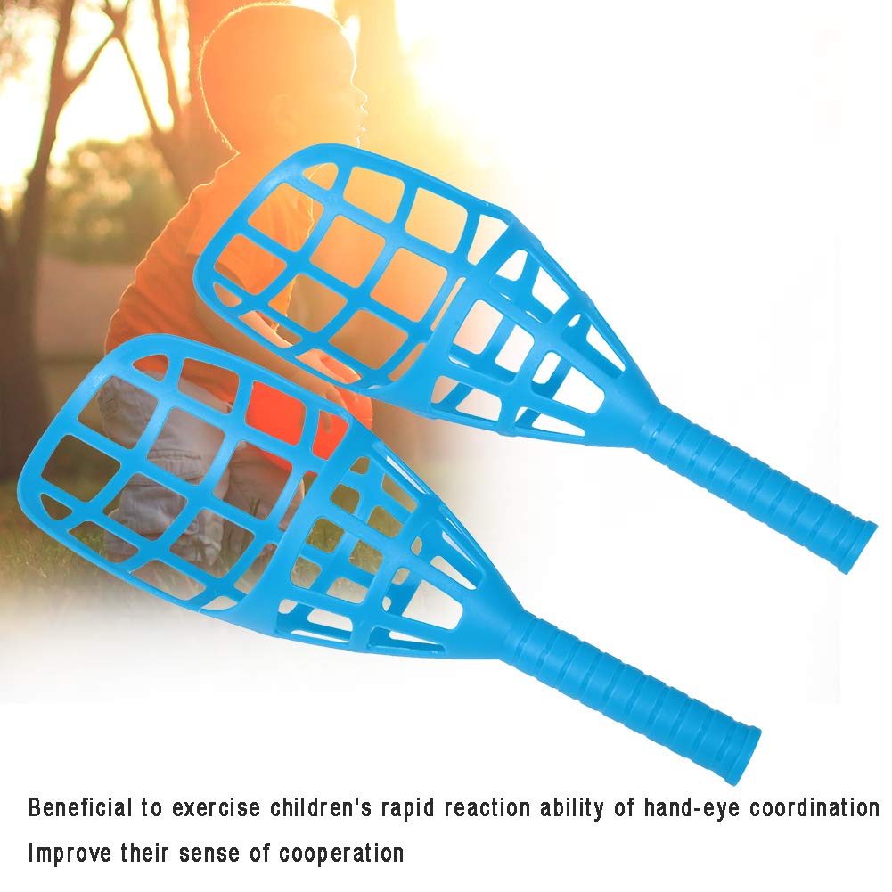 **Scoop Ball Game Set - 2 Rackets & 1 Ball for Kids Outdoor Sports, Toss & Catch Fun, Group Activities, Exercise & Play - Perfect for Backyard, Park, and Beach Games**