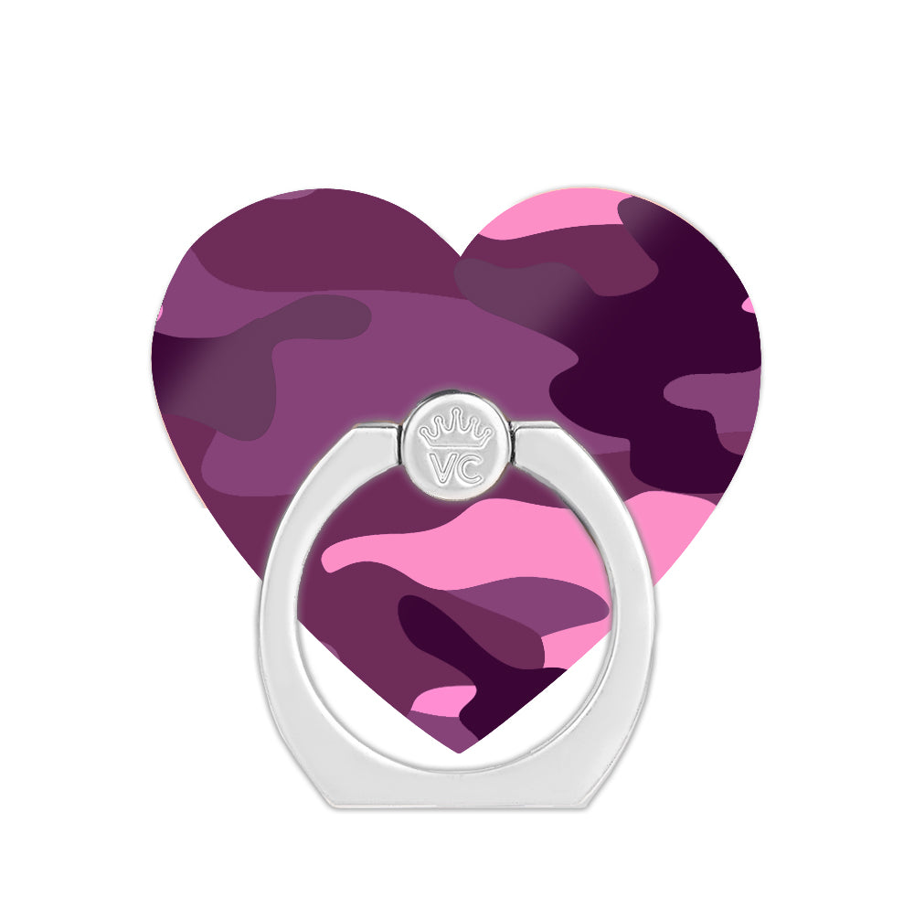Magenta Camo Phone Ring Holder - Grip & Stand for Smartphones - Perfect for Selfies, Videos & Hands-Free Use at Home, Work or Travel