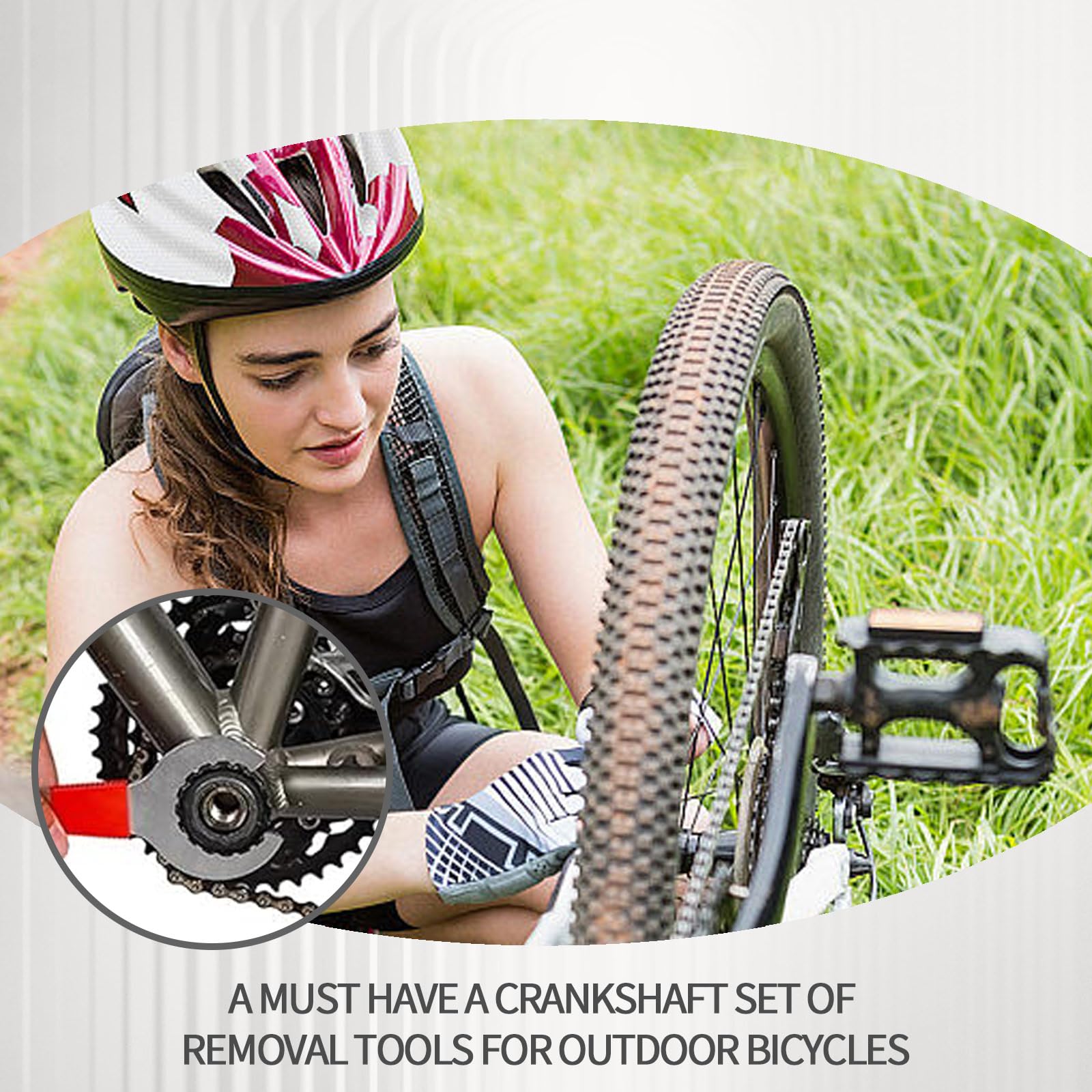 PLATEYTR 6-Piece Bike Chain Tool Kit - Professional Bicycle Cassette Remover & Sprocket Tool for Mountain & Road Bikes - Essential for Chain Maintenance, Repair & Installation - Perfect for DIY Bike Repairs & Professional Mechanics