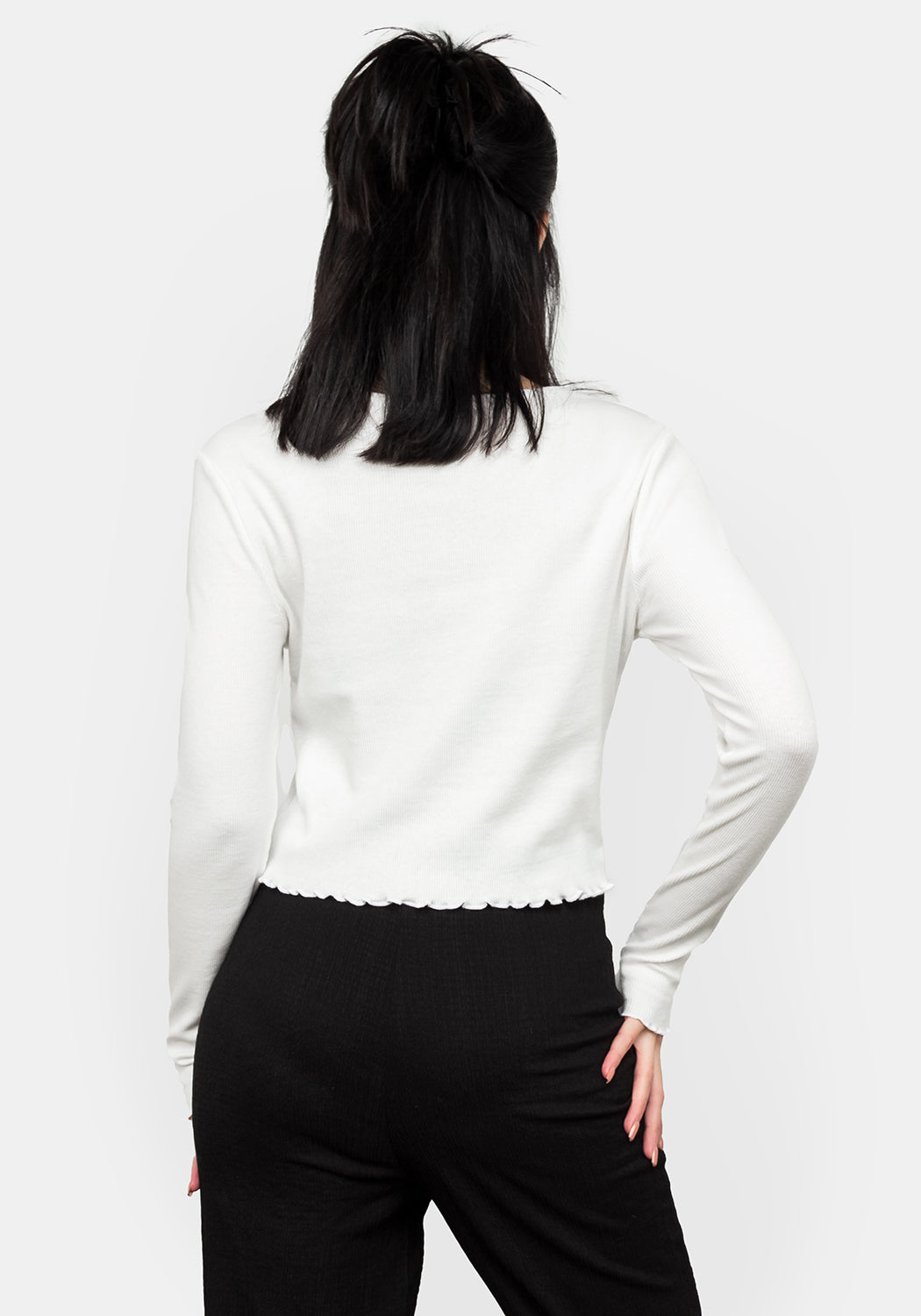 No Rain No Flowers Ribbed Crop Top - Stylish Casual Wear for Women, Perfect for Summer Outfits, Beach Trips, and Music Festivals