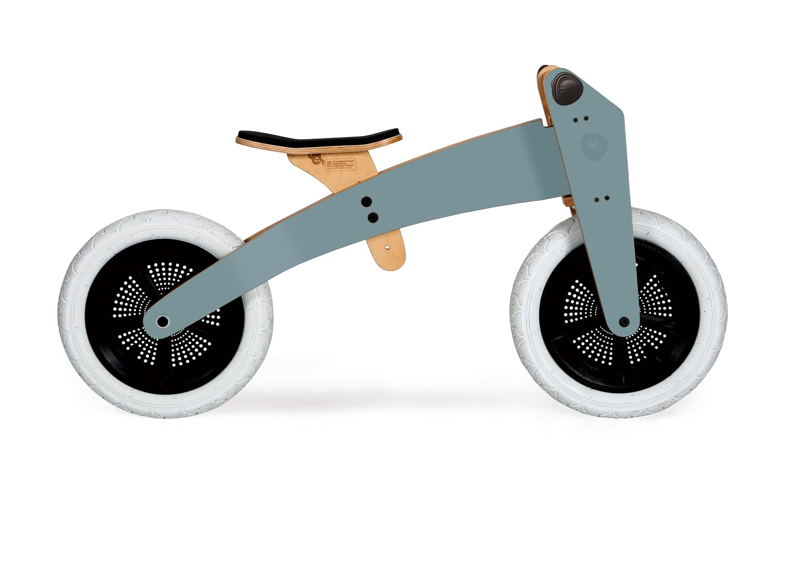 Wishbone 3-in-1 Wooden Balance Bike & Walker for Toddlers 1-5 Years - Adjustable Blue Kids Bike for Learning to Ride | Perfect for Indoor Play & Outdoor Adventures