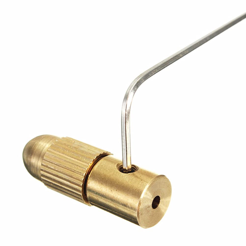 7Pcs Multi-Function Micro Self-Tightening Drill Chuck Set - Electric & Hand Drill Clamp for Wood & Brass - Golden (5.05mm) - Perfect for DIY, Woodworking, Jewelry Making & Precision Drilling