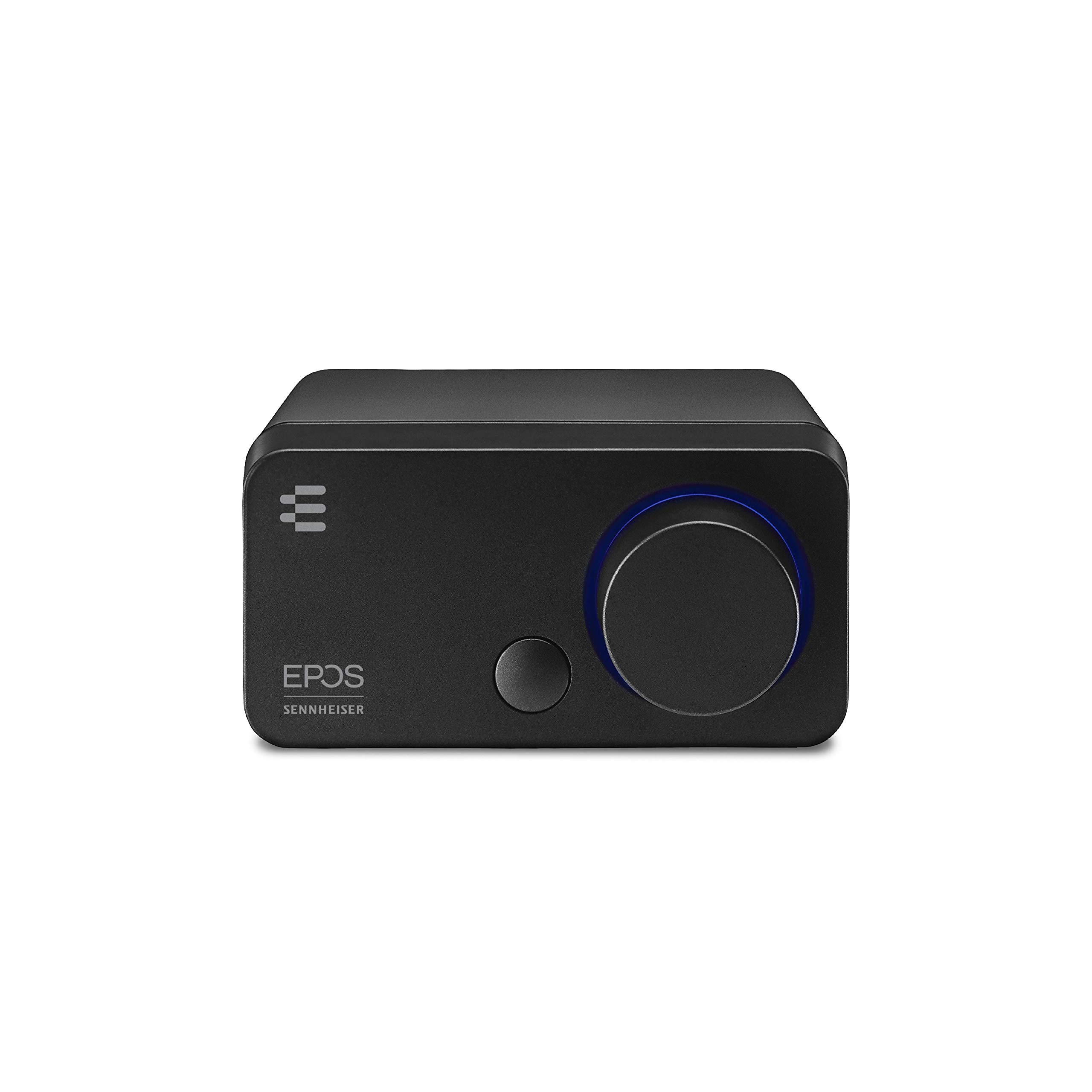 EPOS GSX 300 USB External Sound Card for PC & Laptop - 7.1 Surround Sound & High Resolution Stereo Audio - LED Volume Control with Customizable Smart Button - Compatible with Windows 10 - Perfect for Gaming, Streaming & Music Production (Black)