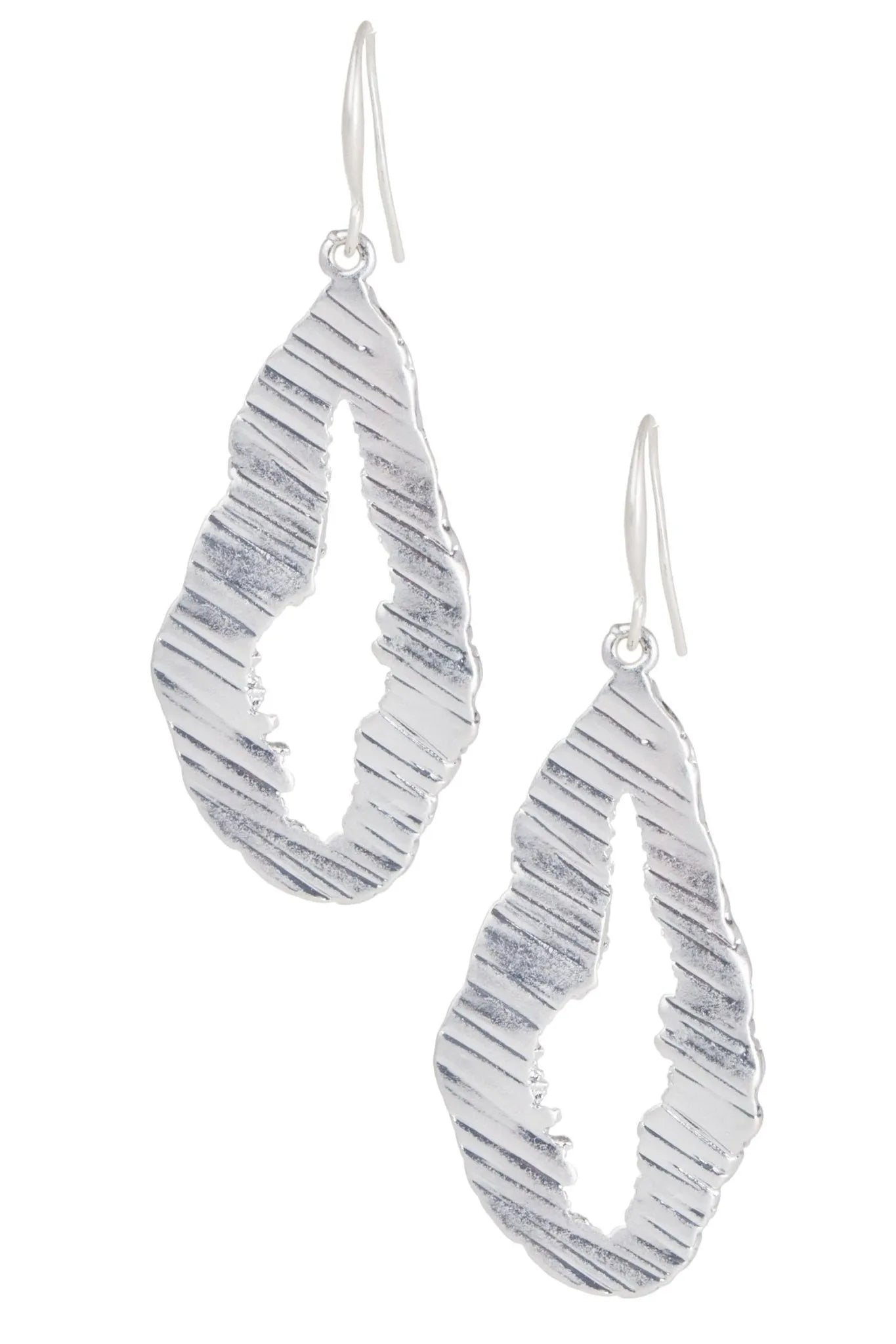Elegant Ridge Statement Earrings for Women - Gold & Silver Hoop Earrings - Trendy Fashion Jewelry for Parties, Weddings & Everyday Wear