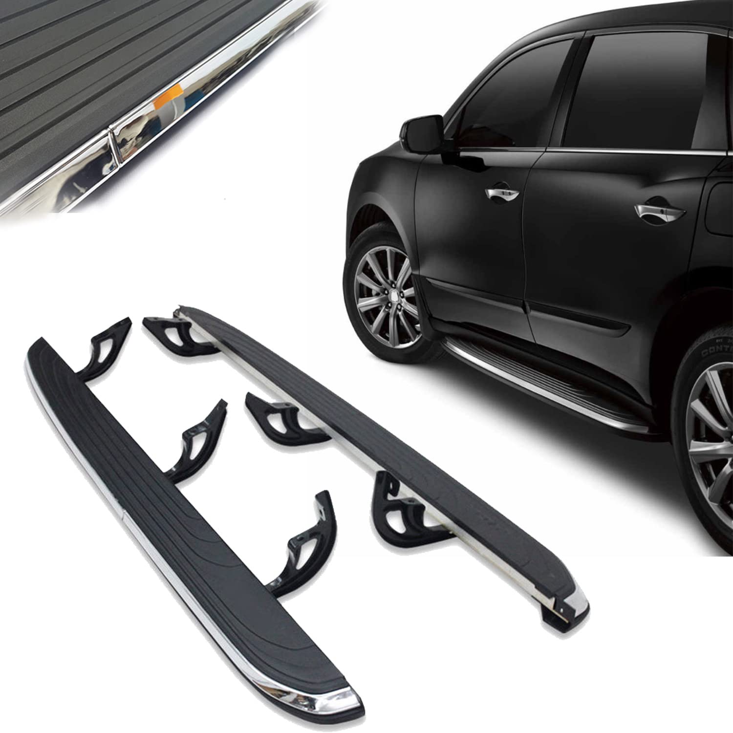 Heavy Duty Running Boards for Acura MDX 2014-2021 | 400 lbs Capacity Side Steps Nerf Bars | Off-Road Protection & Easy Entry Accessories