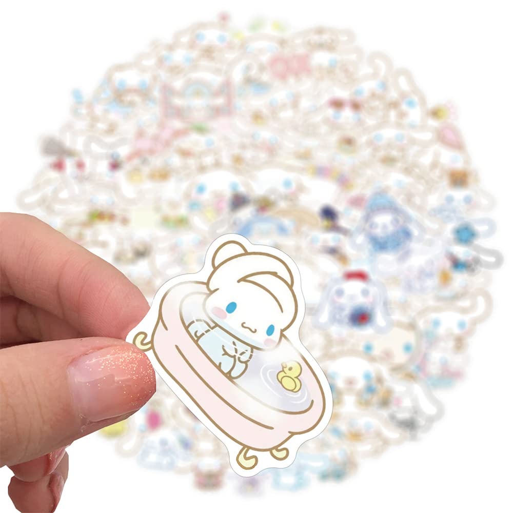 100PCS Cinnamoroll Stickers - Cute Sanrio Dog Vinyl Waterproof Stickers for Kids, Teens, Girls & Adults - Perfect for Phone Cases, Water Bottles, Laptops, Skateboards & Guitar Decoration - Matte Finish & Durable