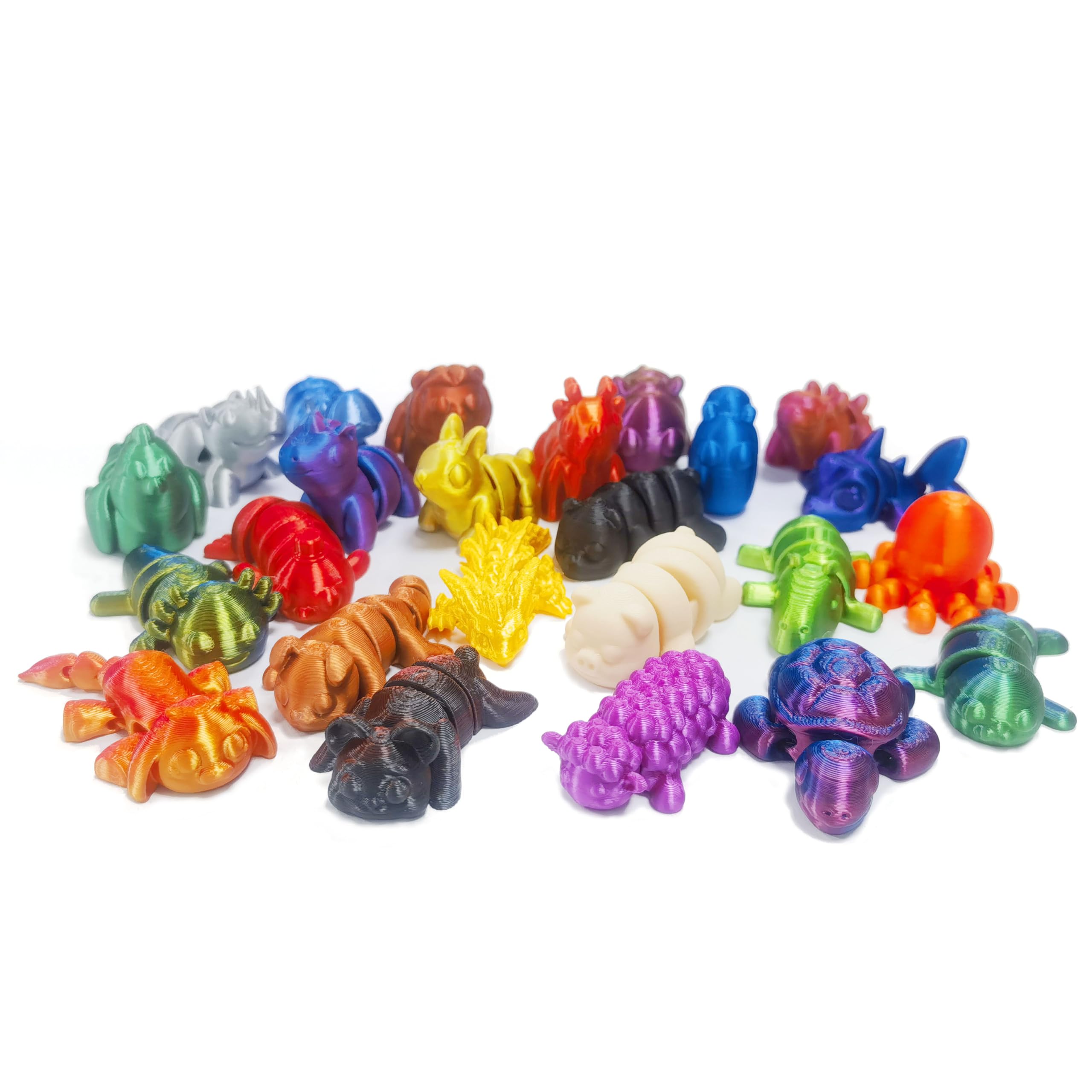 2024 Christmas Advent Calendar with Mini 3D Printed Animal Toys - Fun Holiday Countdown Gift for Kids, Girls, Boys & Adults - Perfect for Stocking Stuffers, Party Favors & Festive Celebrations