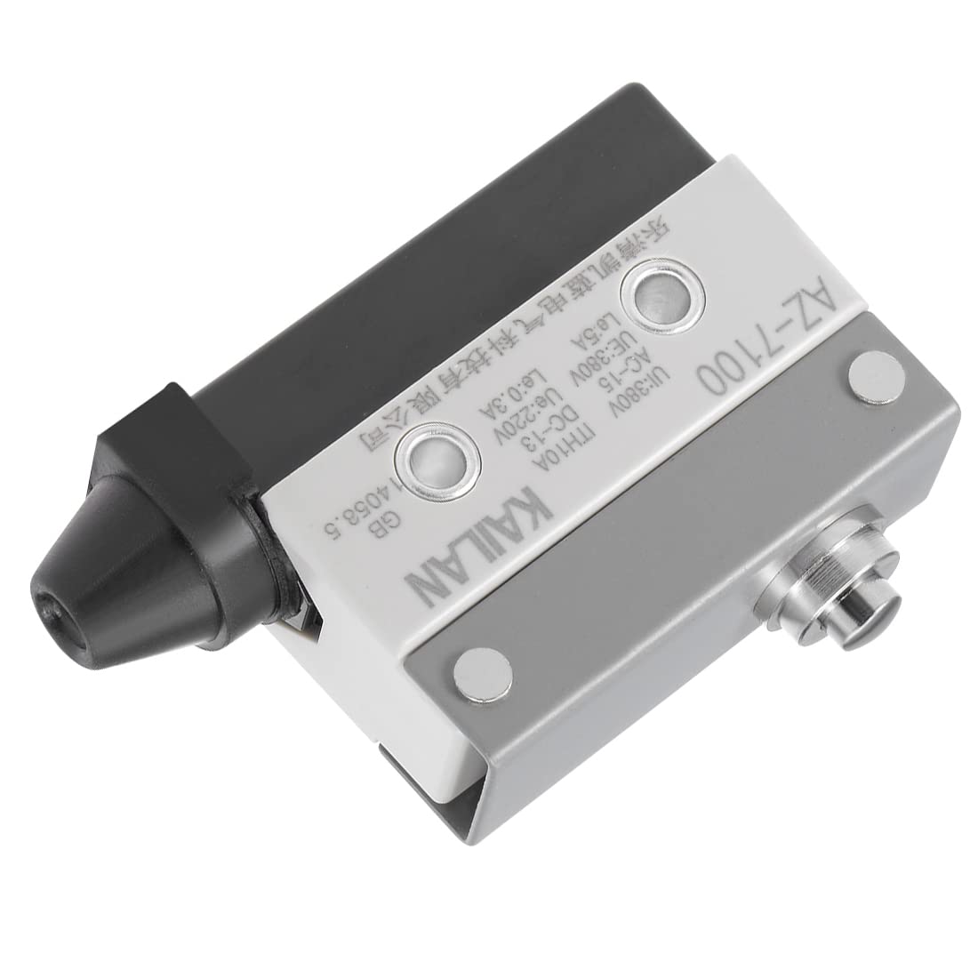 uxcell AZ-7100 Plunger Micro Limit Switch Momentary Panel Mount 1NC+1NO for CNC Mill, 3D Printer, Industrial Automation - Perfect for Door Safety, Machine Positioning & Equipment Control