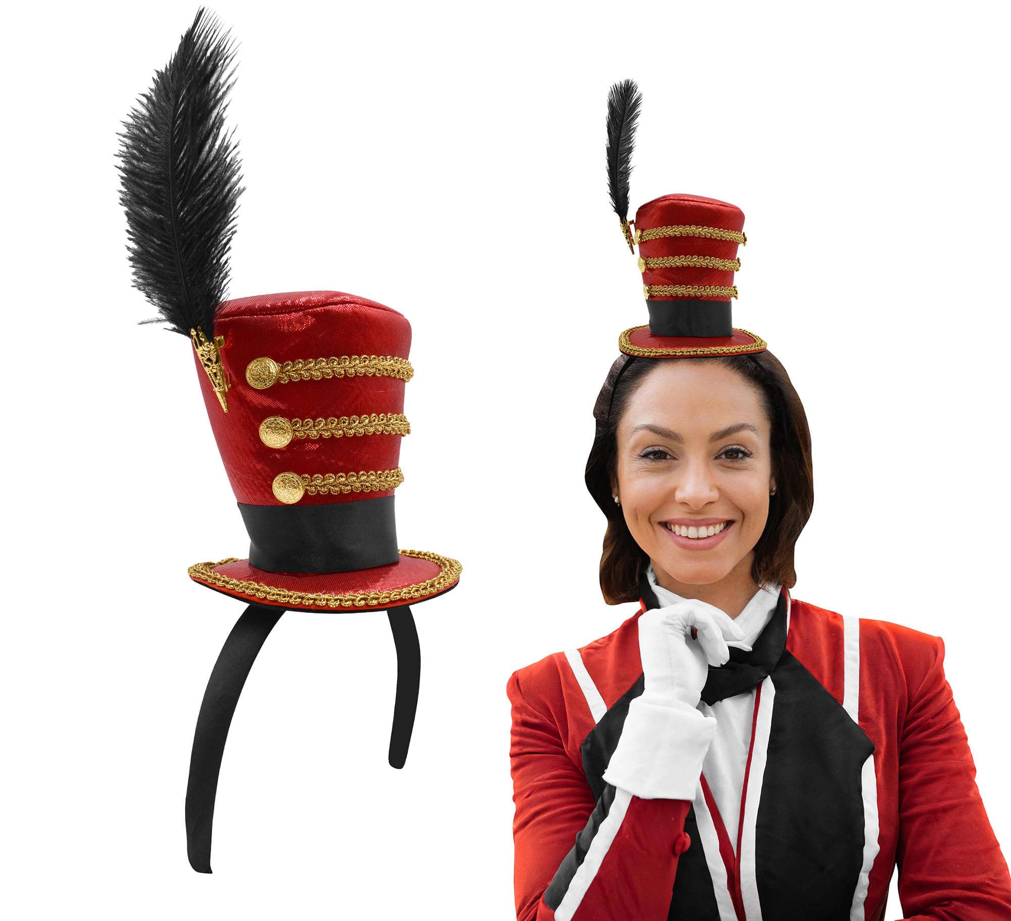 Mini Top Hat Headband - Circus Costume Accessory for Carnival & Parties