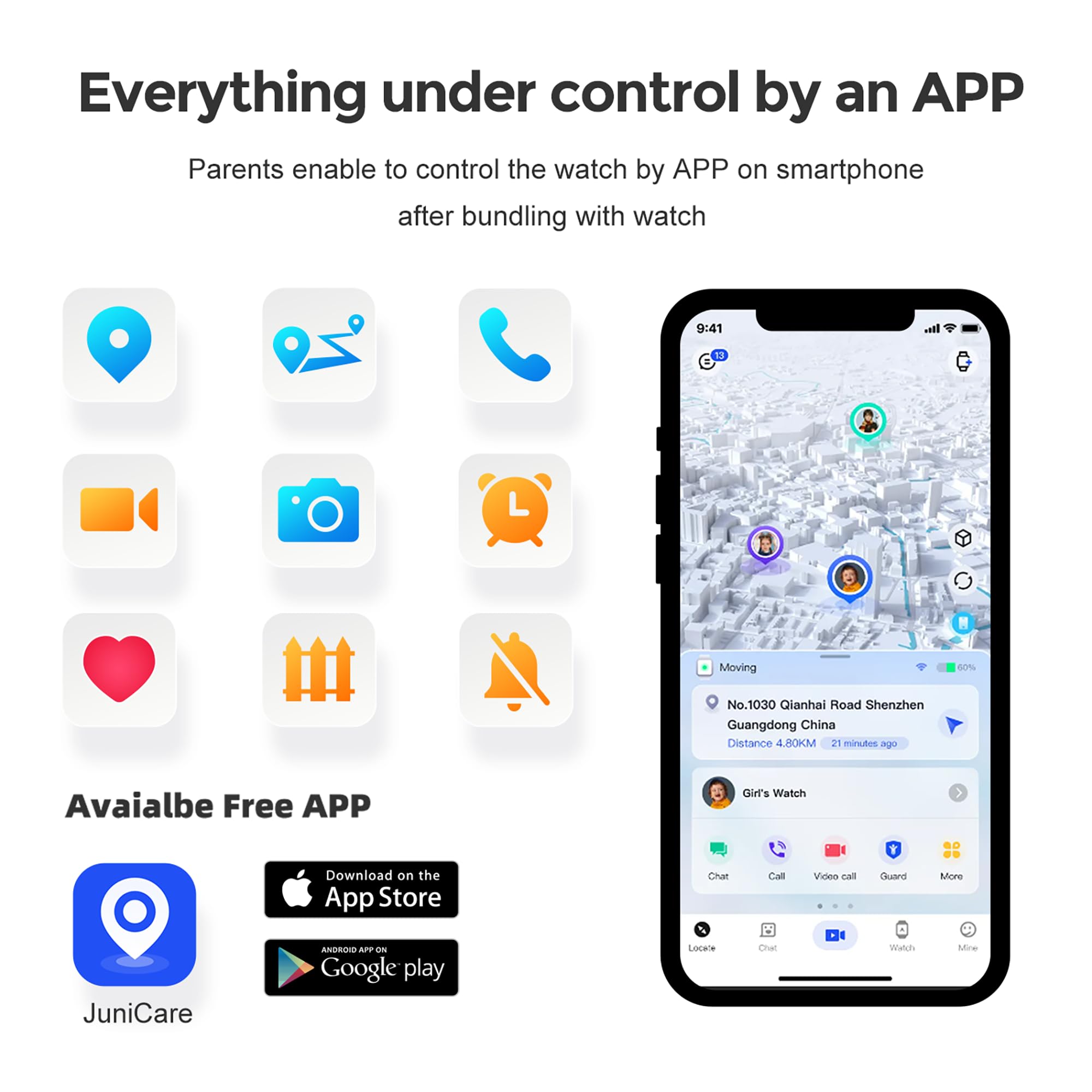 4G Kids Smart Watch for Boys & Girls - GPS Tracker, Voice Chat, Camera, SOS Alarm, Waterproof, Pedometer, Stopwatch, Puzzle Games, Calculator - Perfect for School, Outdoor Play, and Birthday Gifts (Ages 4-12)