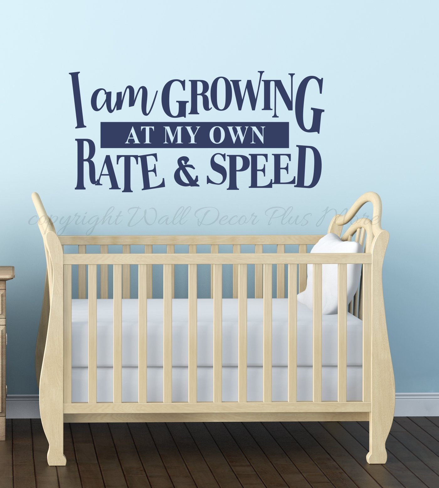 Deep Blue 23x11-Inch Growth Wall Decals for Kids' Room Decor