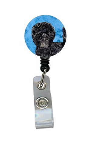 Affenpinscher Dog Breed Retractable ID Badge Holder with Metal Clip - Perfect for Nurses, Teachers, and Office Workers