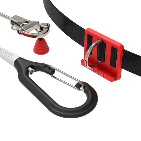 Premium Octopus Freediving Lanyard - Red | Comfortable & Secure Diving Accessory for Spearfishing, Scuba & Snorkeling | Perfect for Underwater Adventures & Water Sports