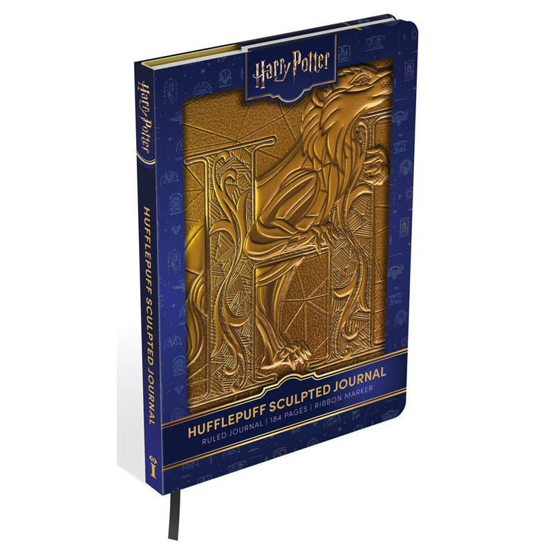 Harry Potter Hufflepuff Journal - Leather Bound Notebook for Wizards & Witches - Perfect for Note Taking, Spells, and Gift Giving