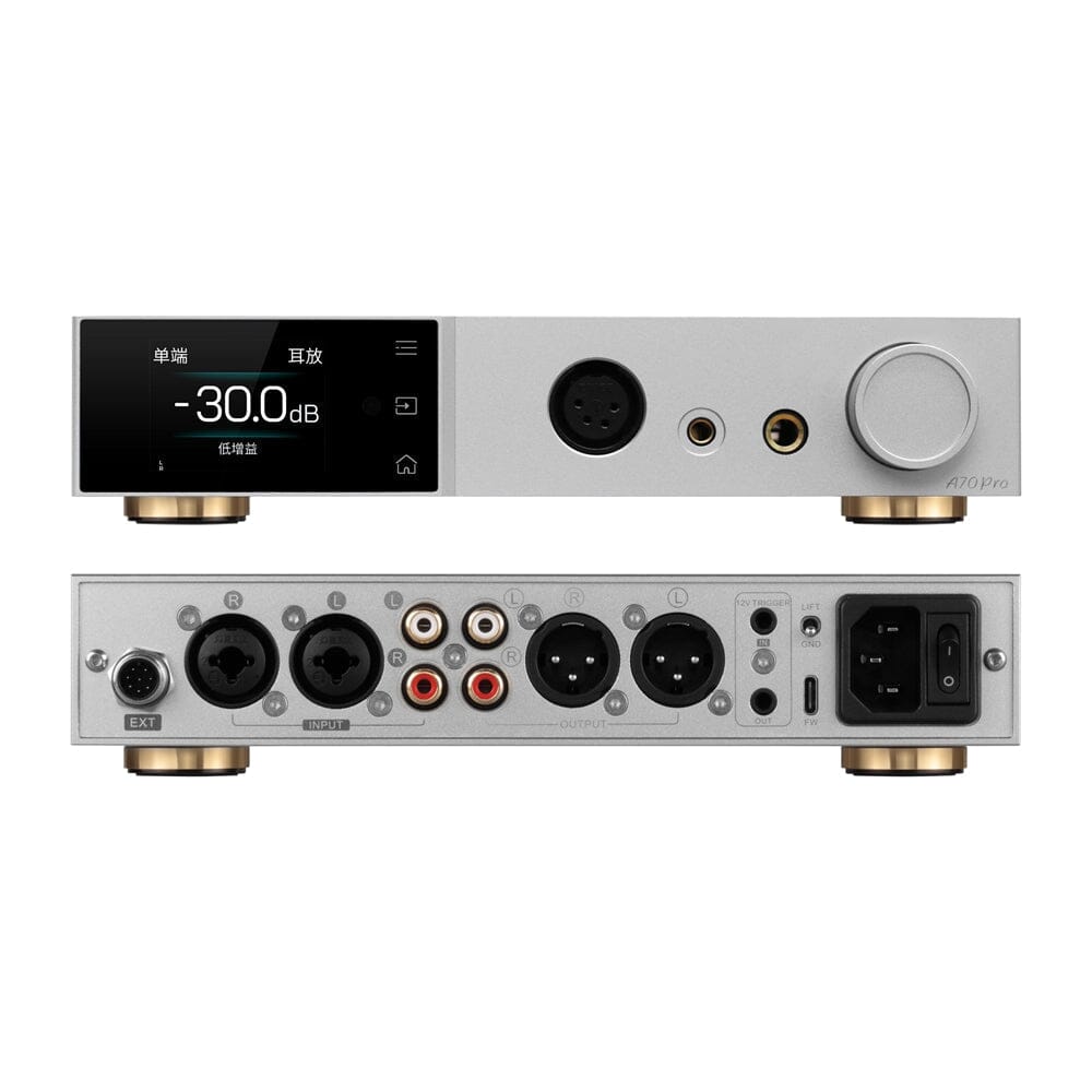 TOPPING A70Pro Hi-Fi Amplifier & D70Pro SABRE DAC Combo with XLR Cable - Professional Audio System for Home Studio, Audiophile Listening & Music Production