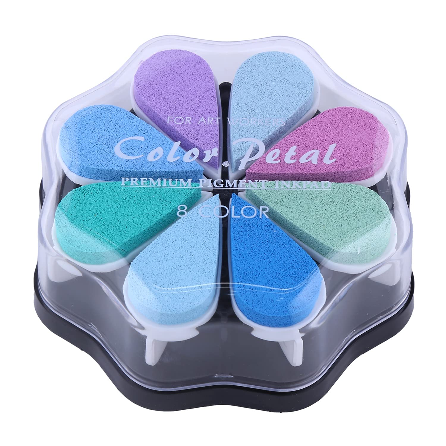 Waterdrop Ink Pads for Stamping - 8 Colors Set | DIY Crafts & Scrapbooking
