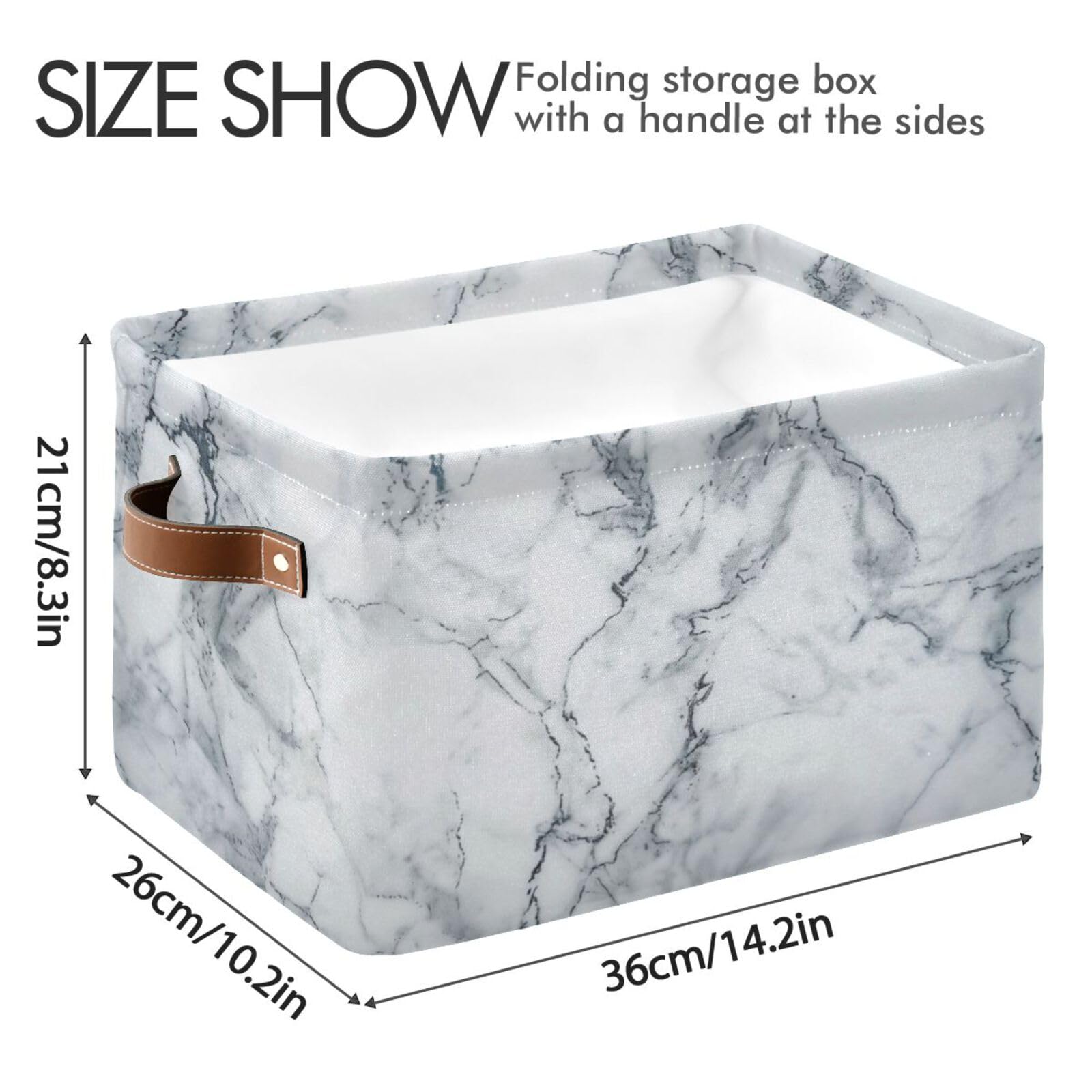 Large Fabric Storage Bins with Handles - Collapsible Closet & Shelf Organizers for Clothes, Toys | Home & Office Use