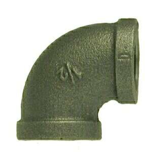 Midland Metal 65103 1/2 Inch Black Iron Pipe Elbow - 90 Degree Fitting for Plumbing, Gas Lines (Pack of 10) - Perfect for Home Repairs, HVAC Systems & Industrial Applications