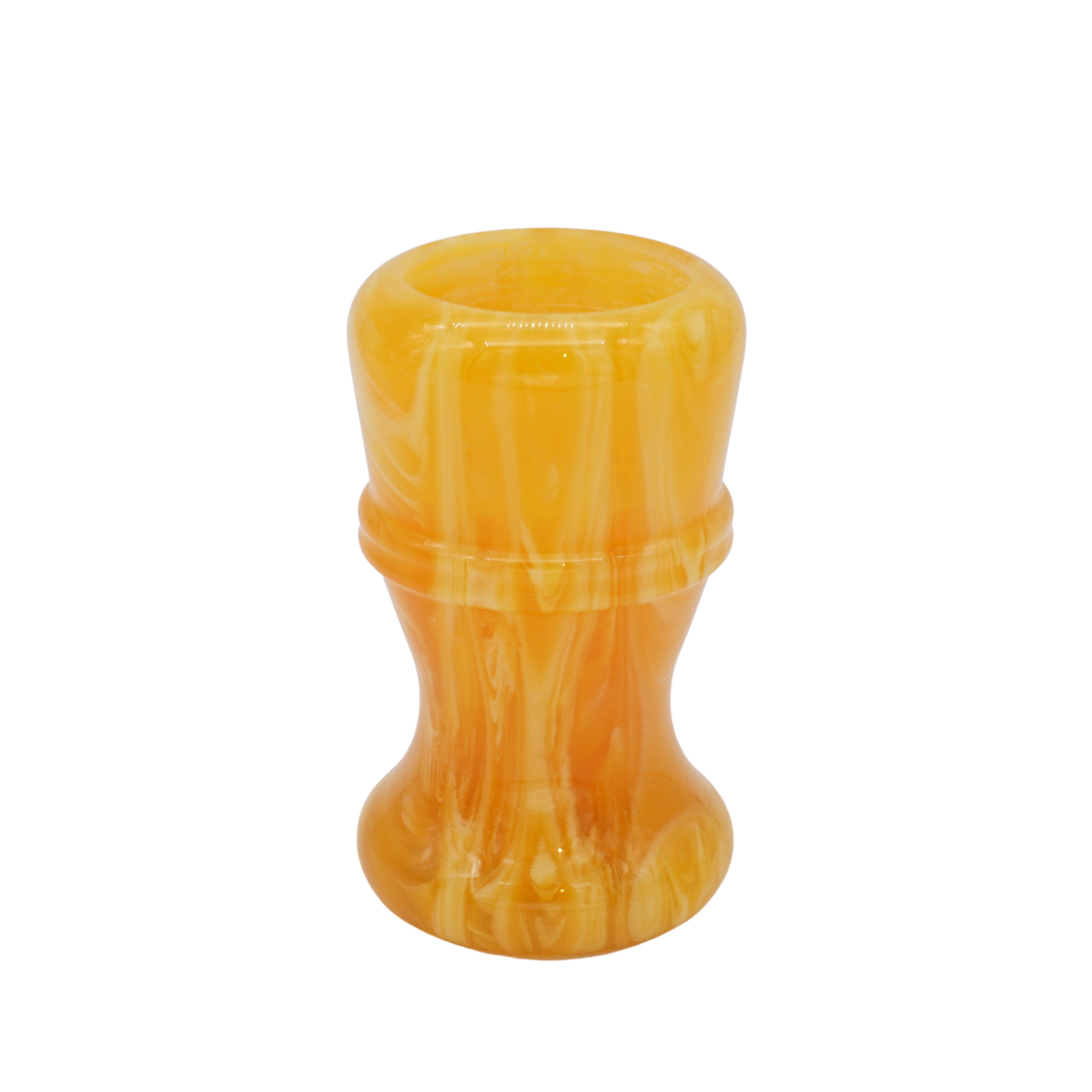 Premium Amber Handcrafted Shaving Brush Handle for 24mm & 26mm Knots - Luxury Wet Shaving Accessory for Men's Grooming & Beard Care Routine