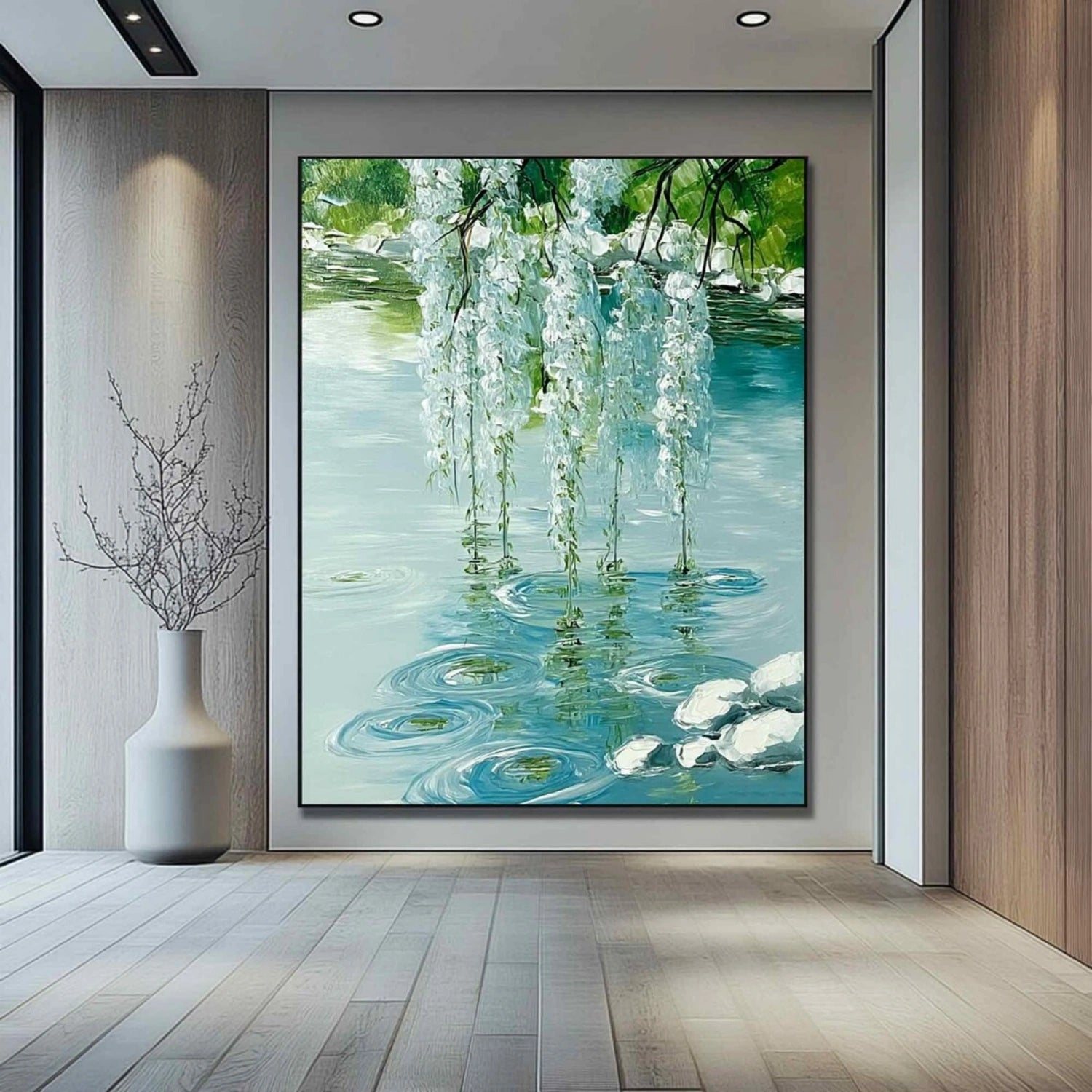 Abstract Canvas Art - Flower and Tree Design #FT216 - Perfect for Home Decor, Office & Living Room Wall Art