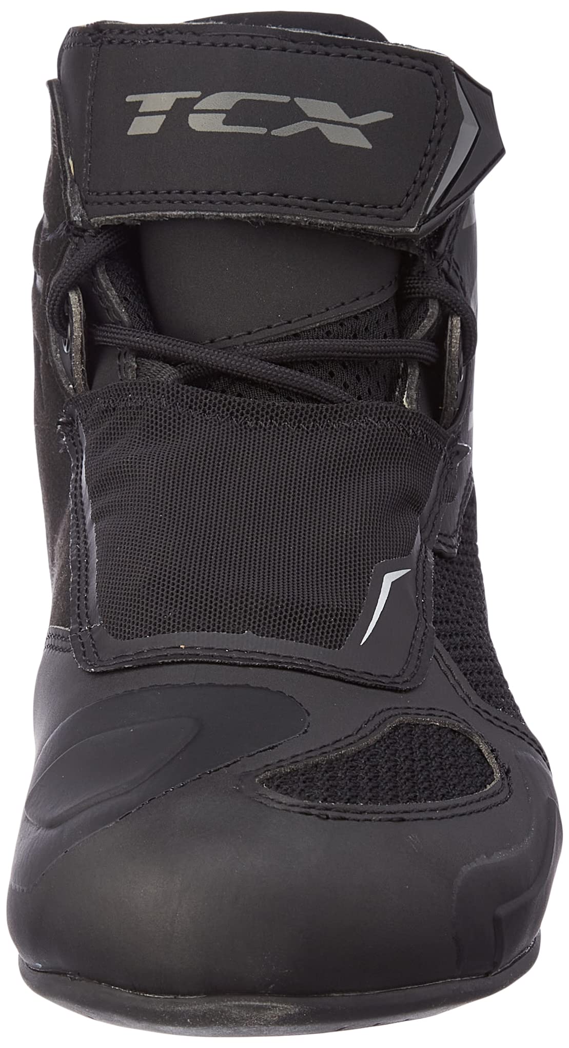 TCX R04D Air Motorcycle Shoes for Men - Black/Grey - Size 41 - Breathable & Protective Riding Boots for Street Biking & Touring