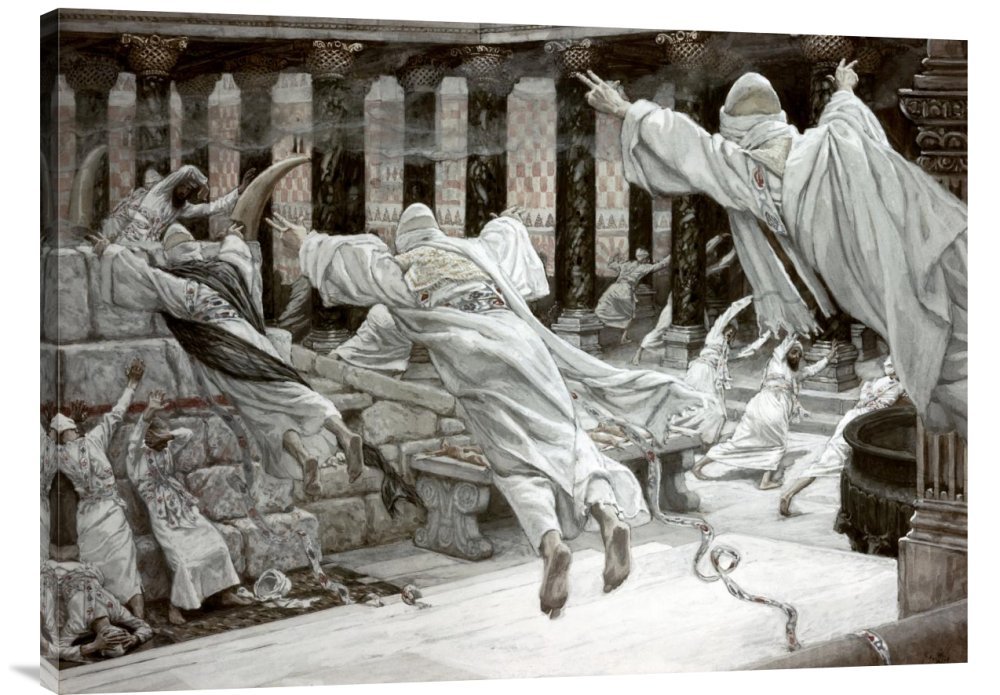 James Tissot 'Dead Appear at The Temple' Gallery Wrap Canvas Art Print - Premium Giclee Wall Decor for Living Room, Bedroom & Office
