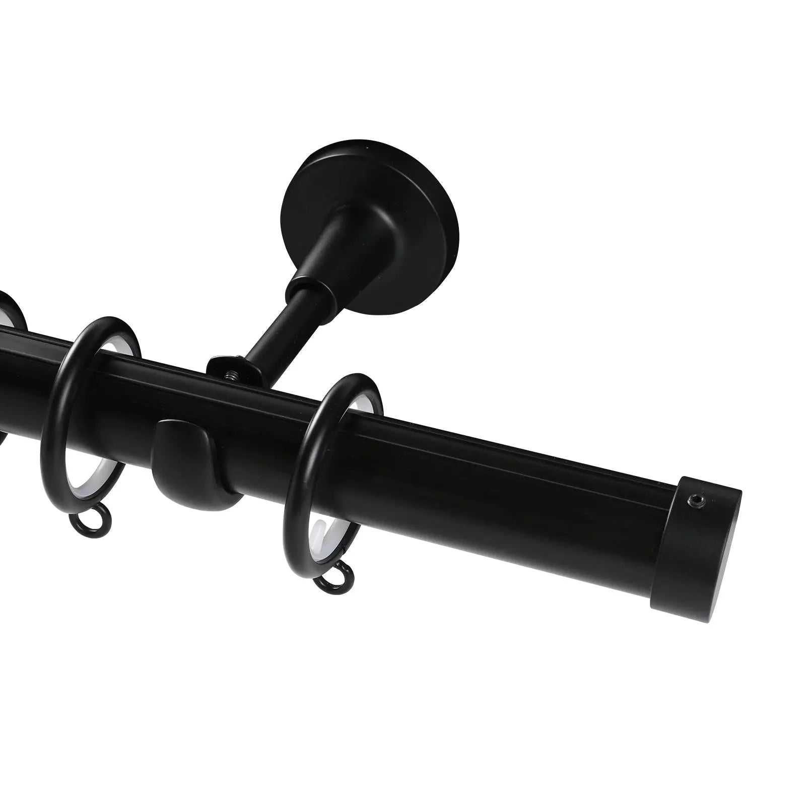 Kelvin Single Window Curtain Rod - Adjustable Tension Rod for Windows, No Drill Easy Installation, Perfect for Bedroom, Living Room & Kitchen Decor